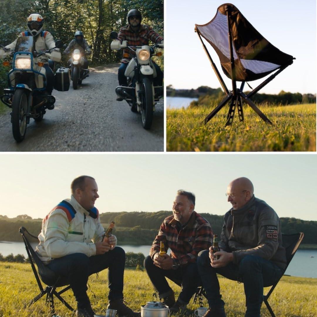 Silla de Camping Plegable Sitpack Campster2 - 120 Kg - Negra