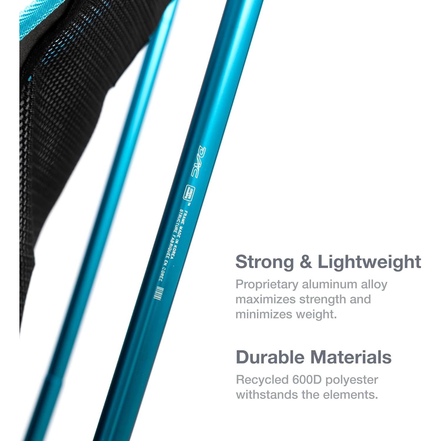 Helinox Sunset Chair Lightweight High-Back Collapsible Camping Chair Black, 3.4Ibs Outdoor Chairs, Picnic Chair, Portable Camping Chair, with Side Pockets