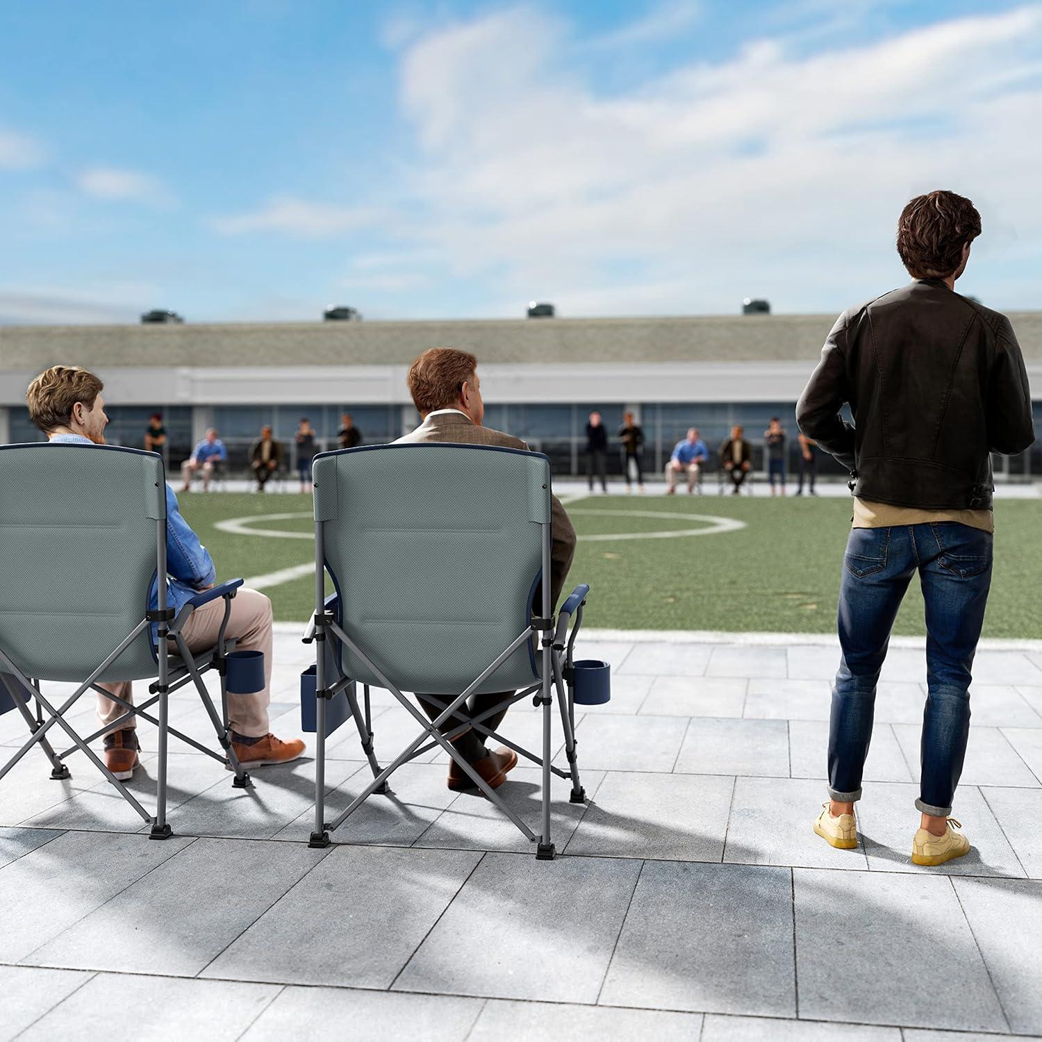 Silla de Camping Plegable Timber Ridge X-Large Azul 227kg