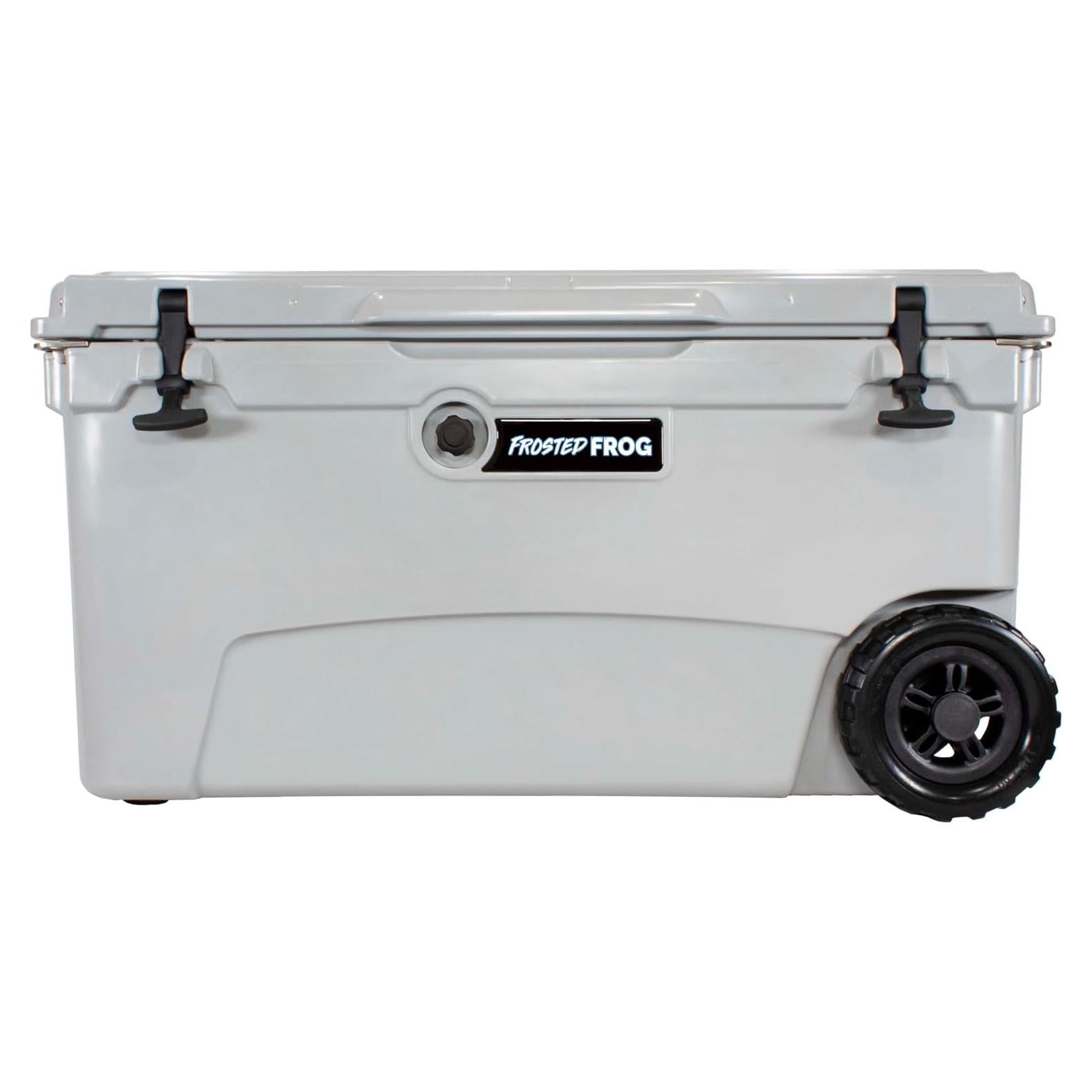 Enfriador Aislado Frosted Frog 70qt Gris con Ruedas
