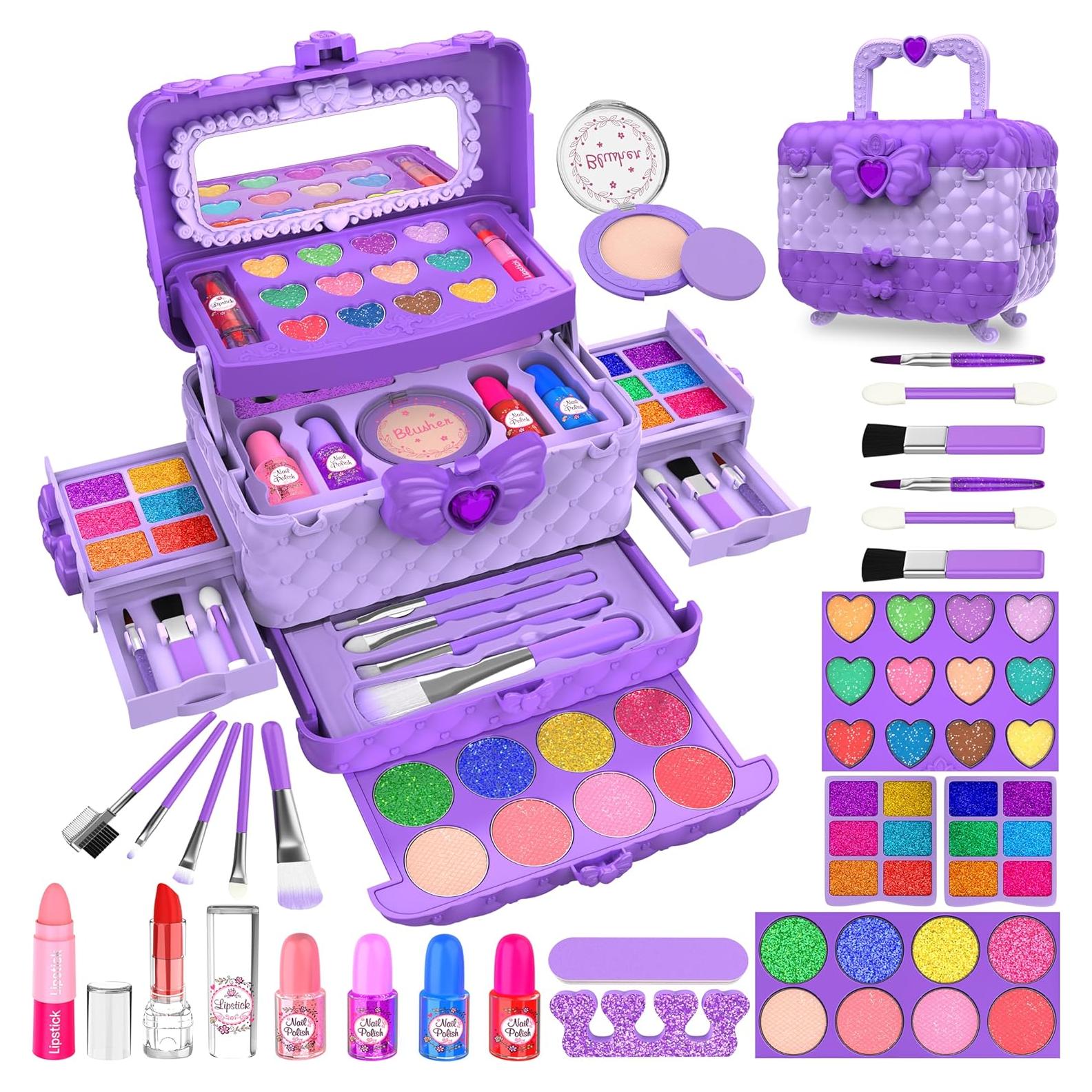 Kit de Maquillaje para Niñas 54 Piezas Dpai Púrpura