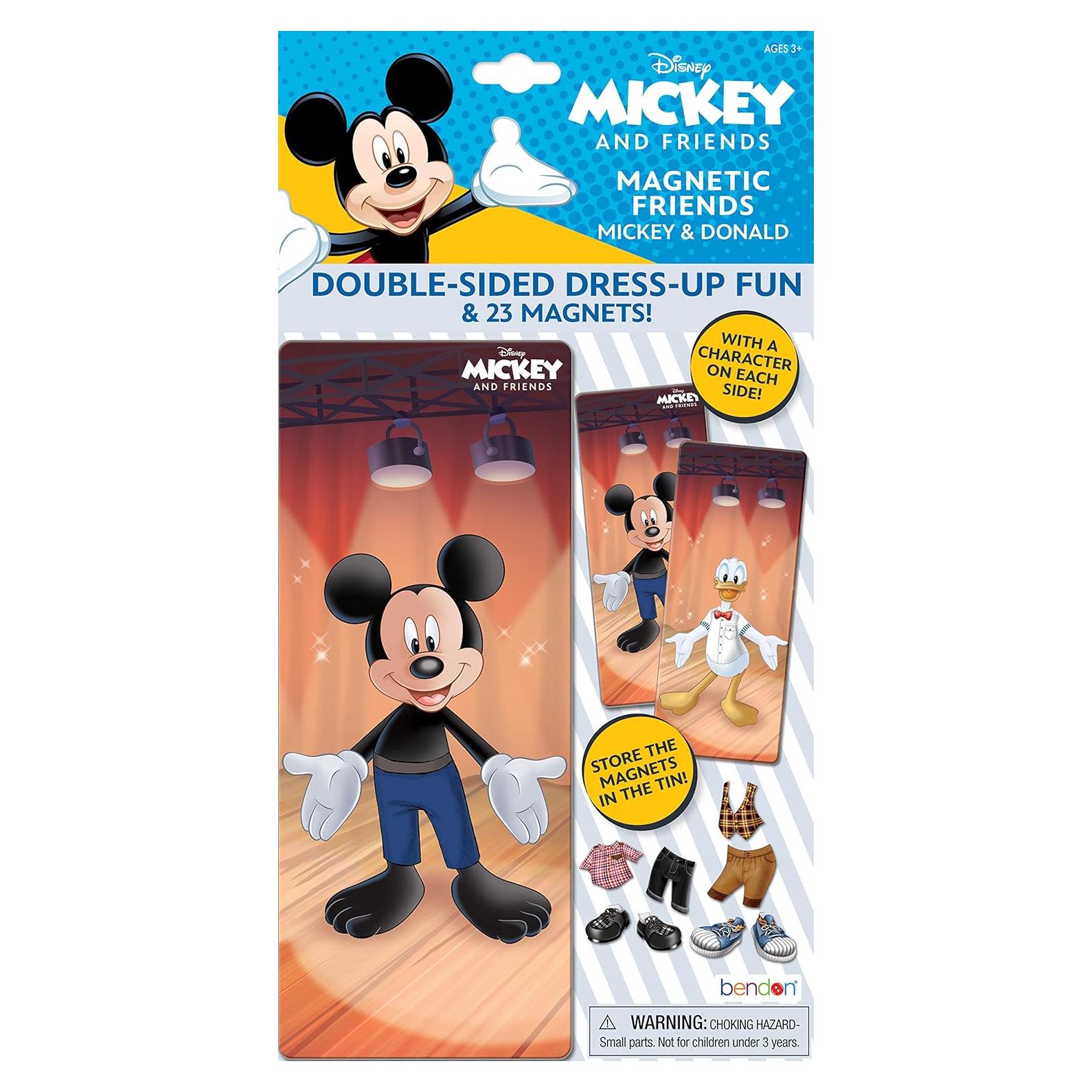 Lata de Muñecas Magnéticas Disney Mickey y Donald 23 Piezas