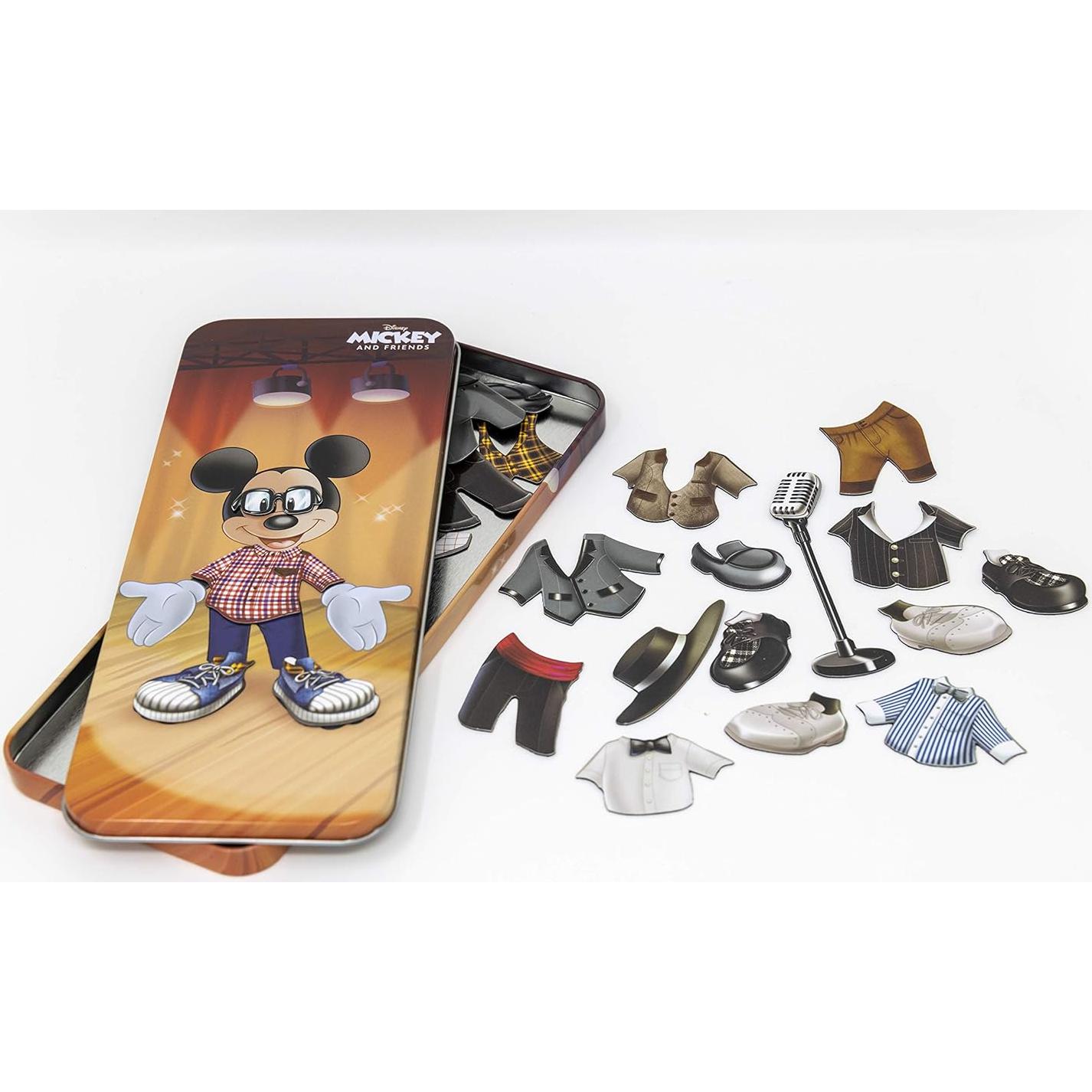 Lata de Muñecas Magnéticas Disney Mickey y Donald 23 Piezas