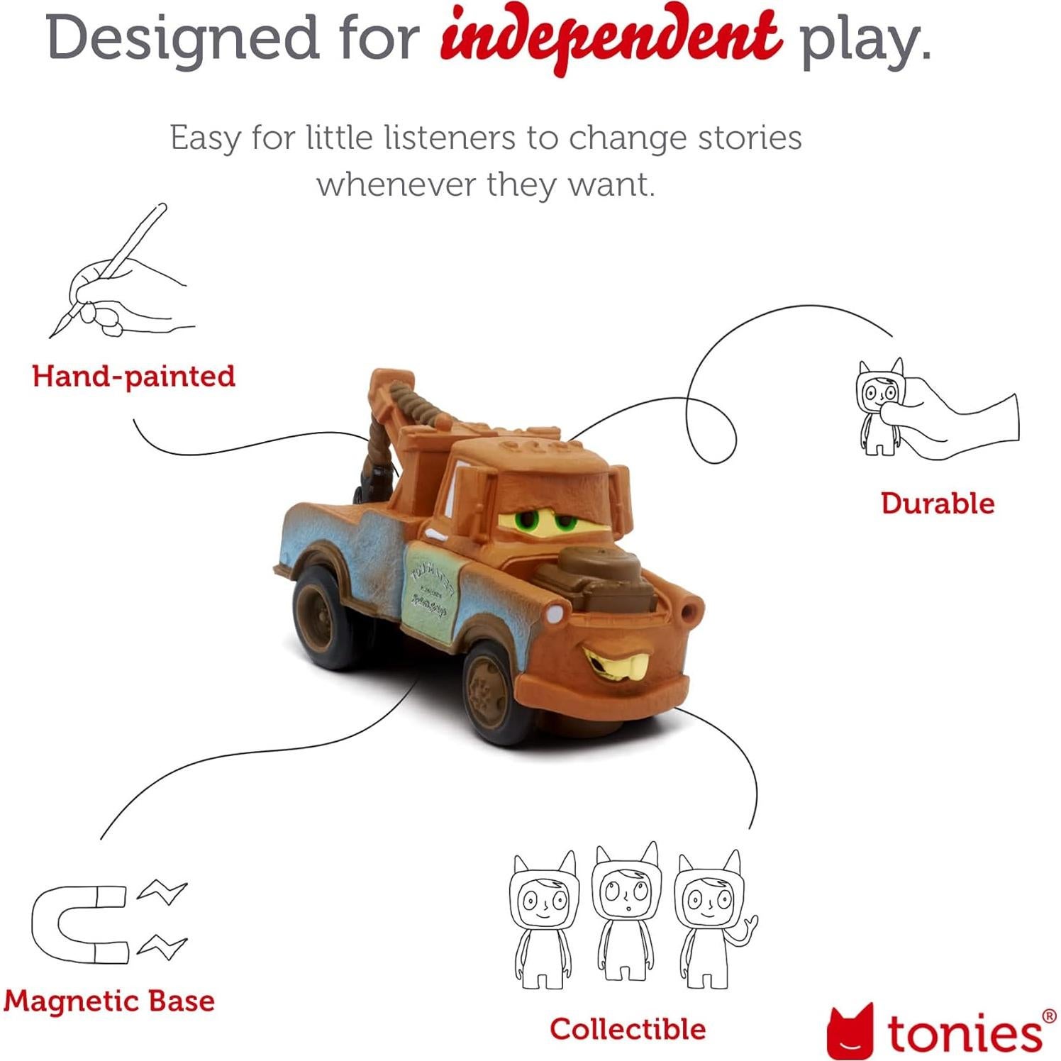 Figurita de Juguete Mater Tonies Disney Cars 2 10.8x3.5cm