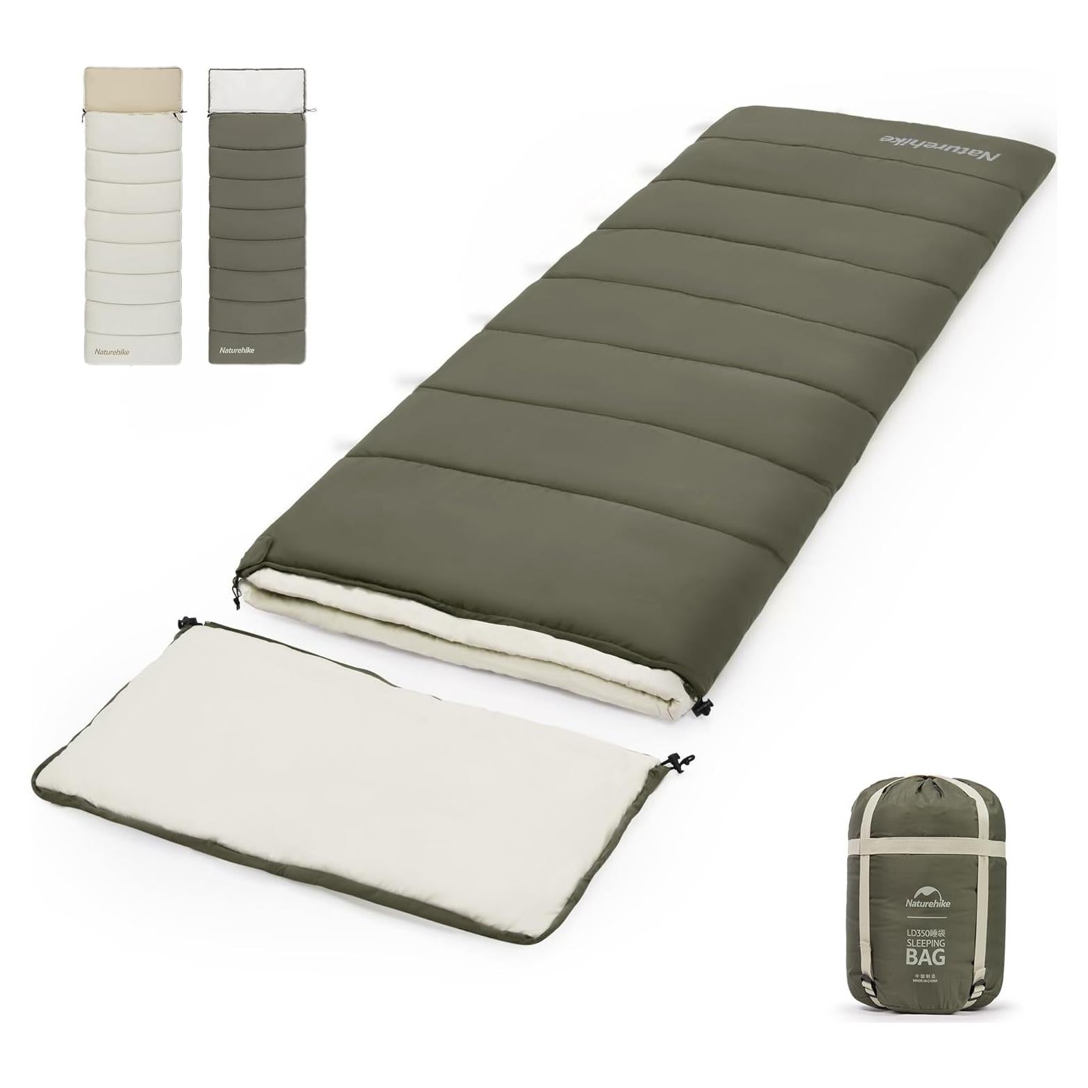 Saco de dormir Naturehike LD150 para camping 1 persona 3 estaciones