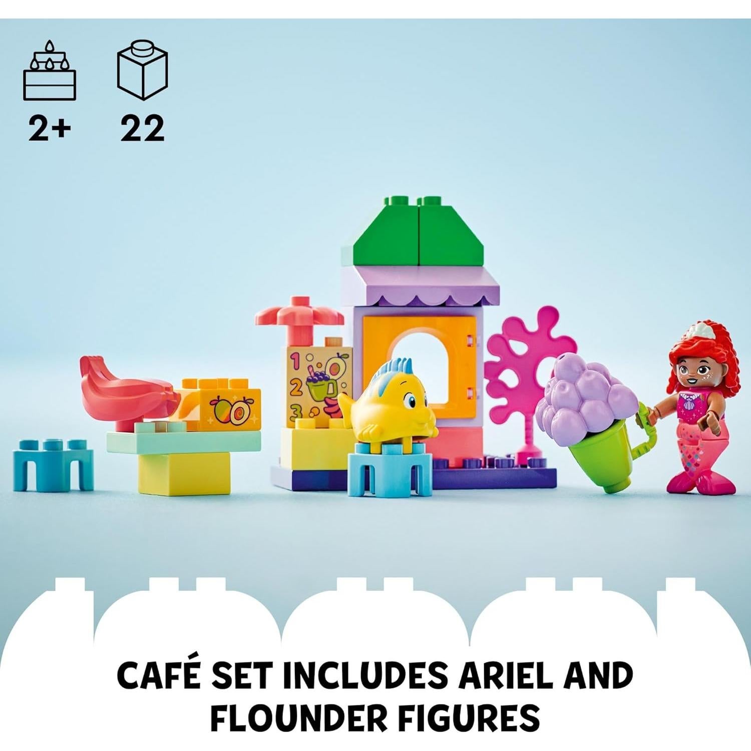 LEGO DUPLO Puesto de Café de Ariel y Flounder 24 Piezas
