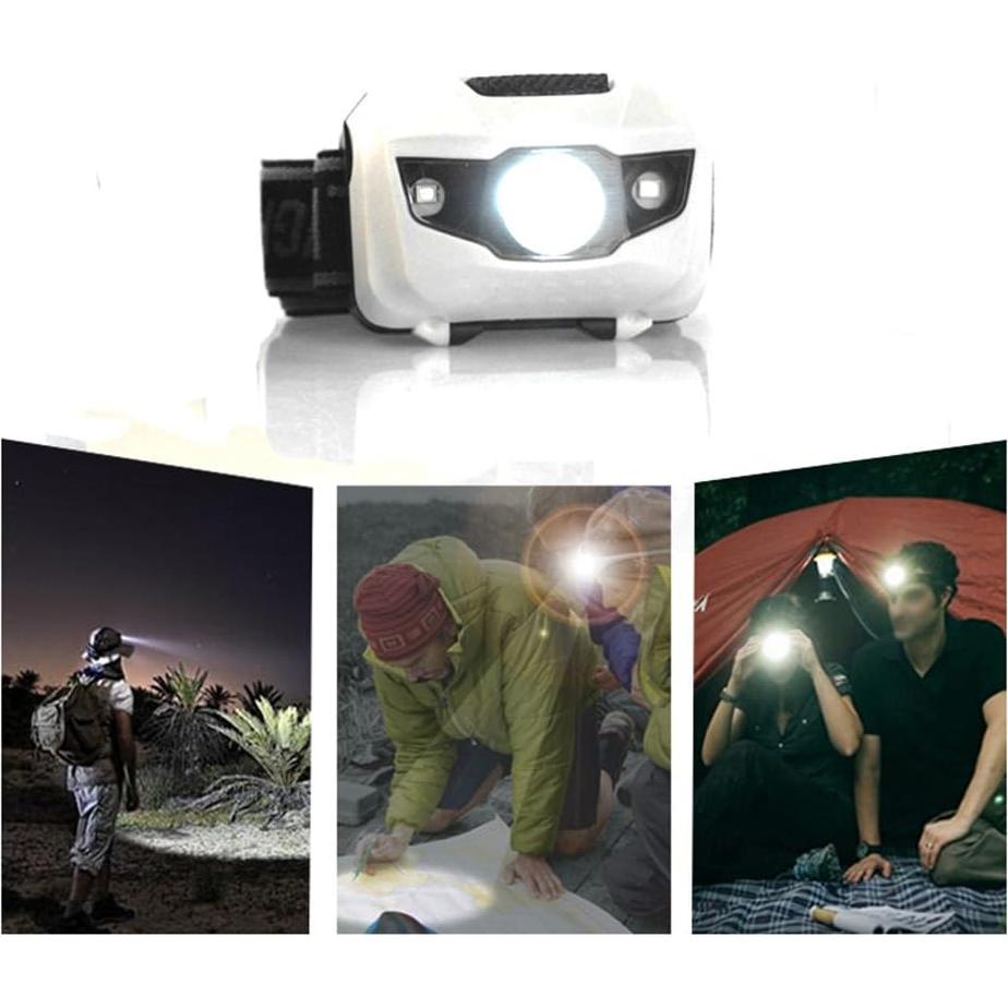 Paquete de 4 Linternas Frontales LED HappyOrange Impermeables