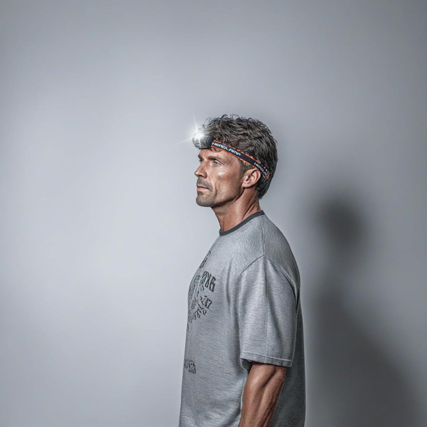 Linterna Frontal LED RNOSIGO Recargable IPX4 5 Modos 56.7g