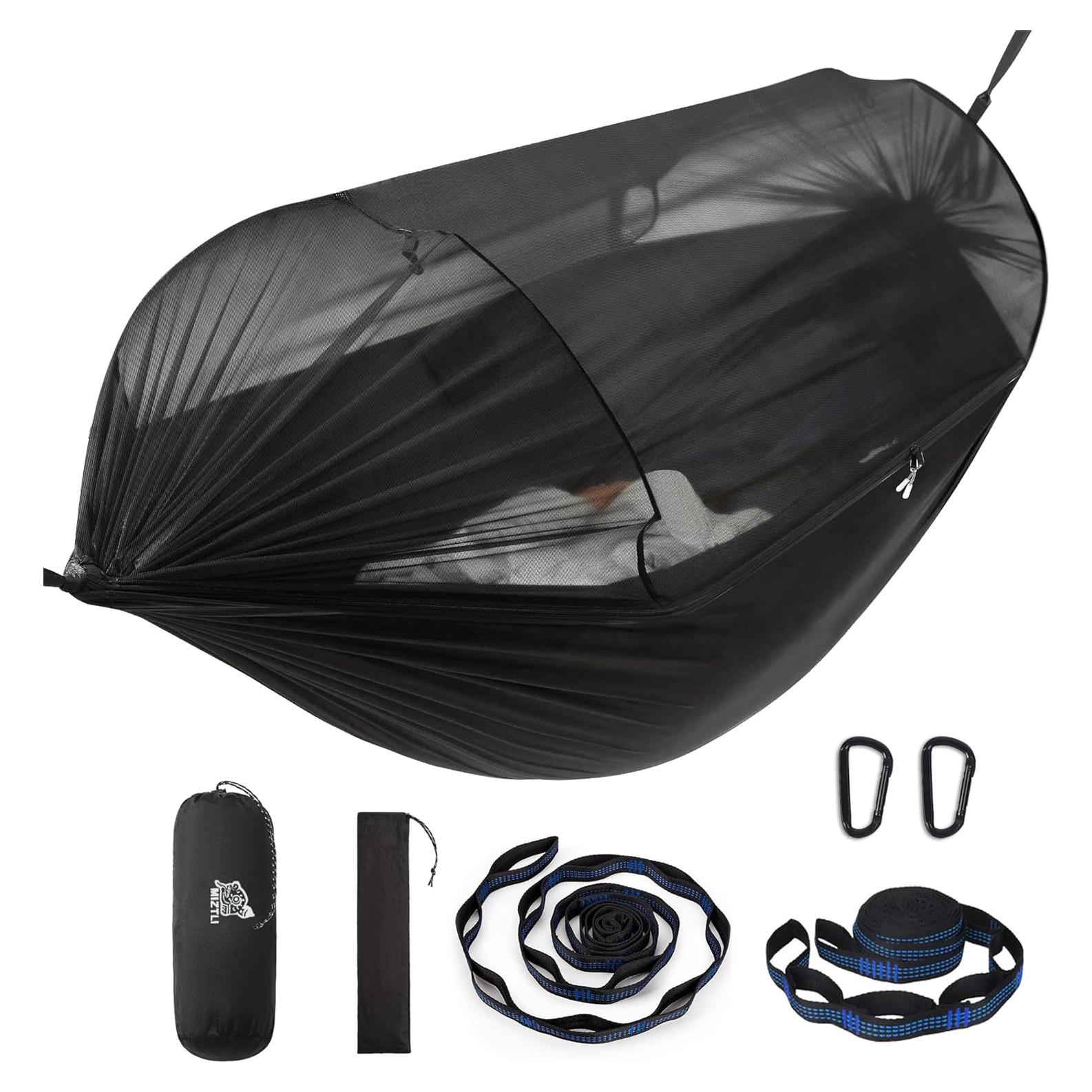 Hamaca de Camping Miztli Doble 2.69m x 1.40m con Red