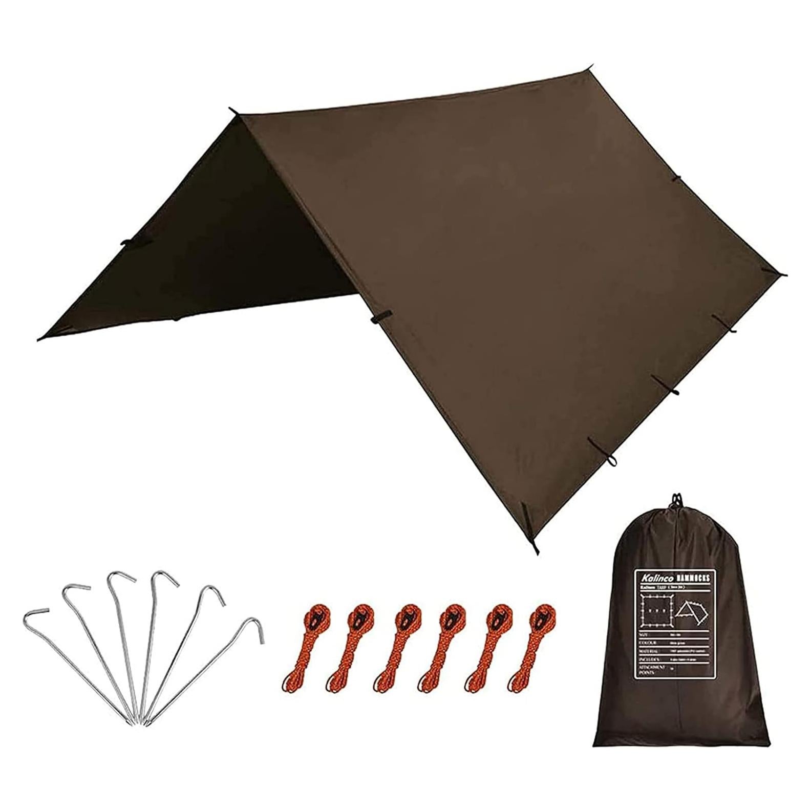 Lona Impermeable KALINCO 3x3m para Camping y Senderismo