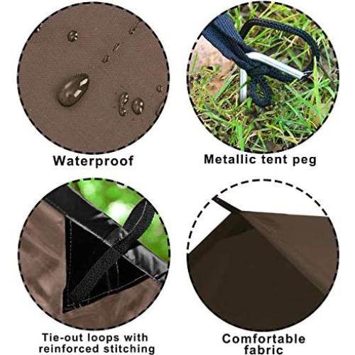 Lona Impermeable KALINCO 3x3m para Camping y Senderismo