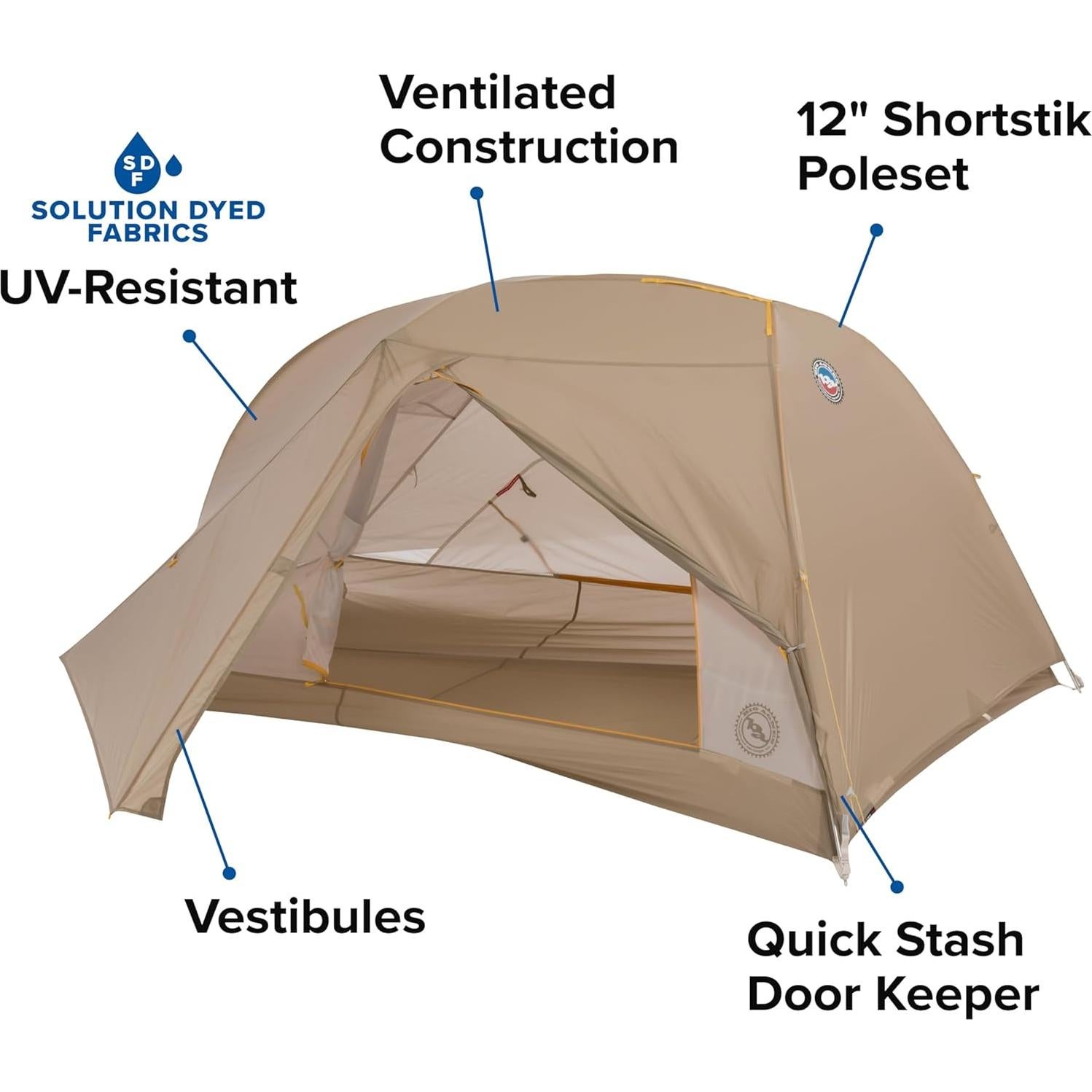 Tienda Big Agnes Tiger Wall UL 2 Personas Ultraligera Gris
