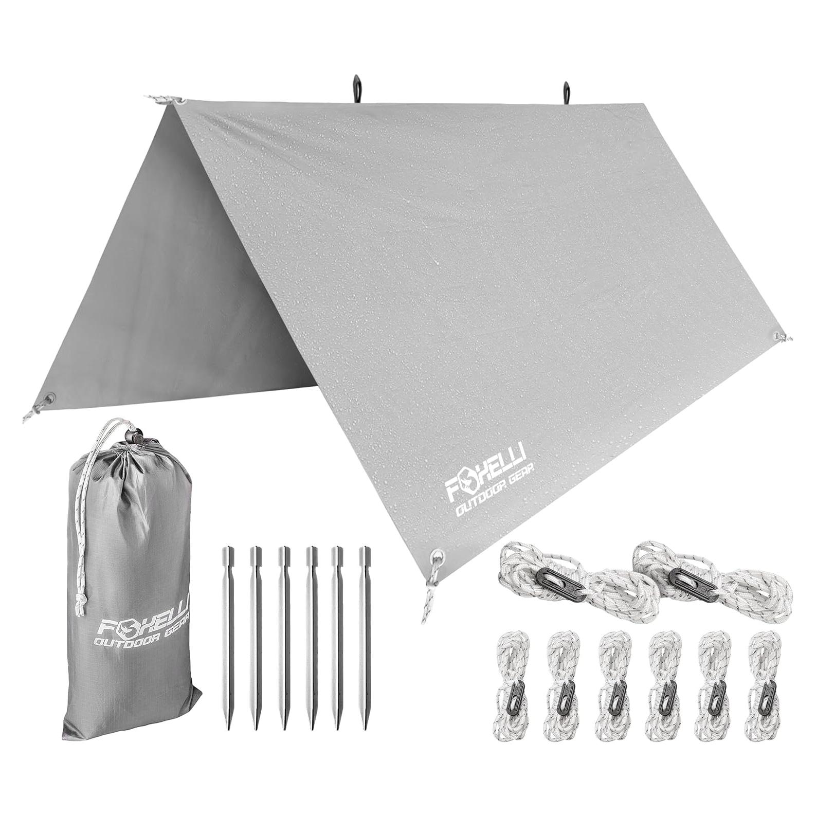 Lona de Camping Foxelli Impermeable 3.66x3.05 m Verde