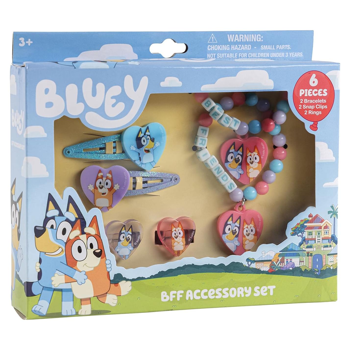 Set de Joyería para Niñas Luv Her BFF 6 Piezas con Anillos y Pulseras