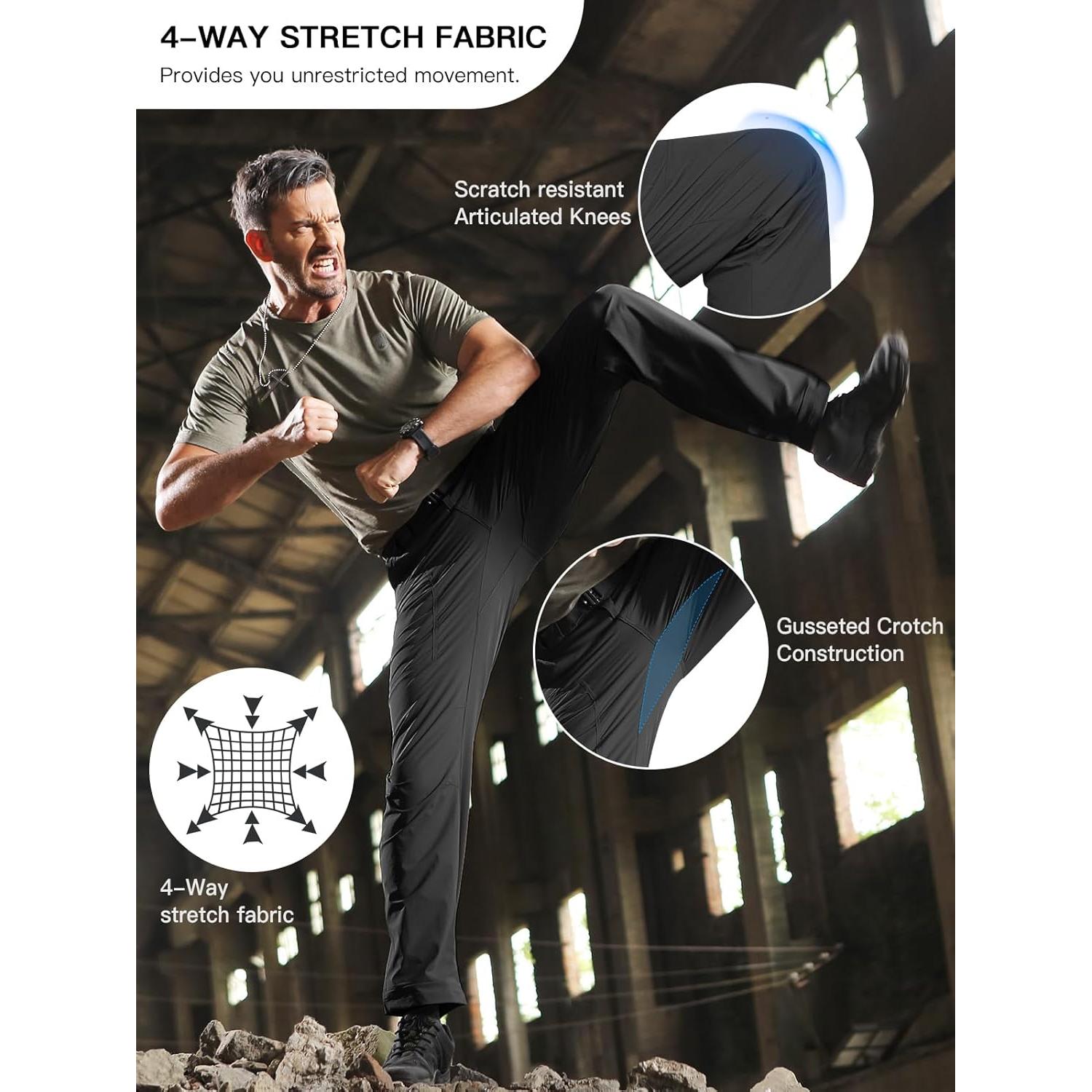 Pantalones de Carga Impermeables FREE SOLDIER para Hombre 30W x 30L