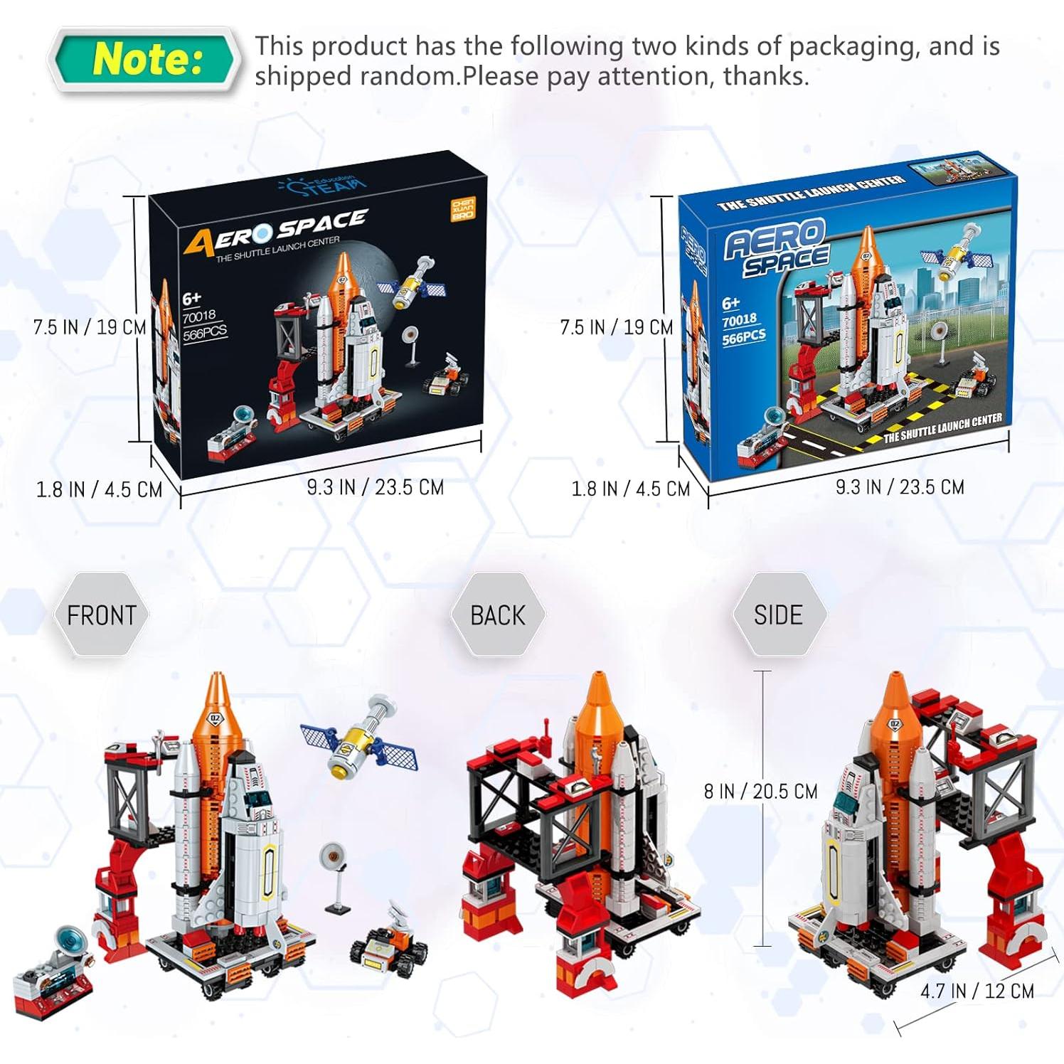 Juguete de Construcción Espacial Linxi 12-en-1 566 PCS