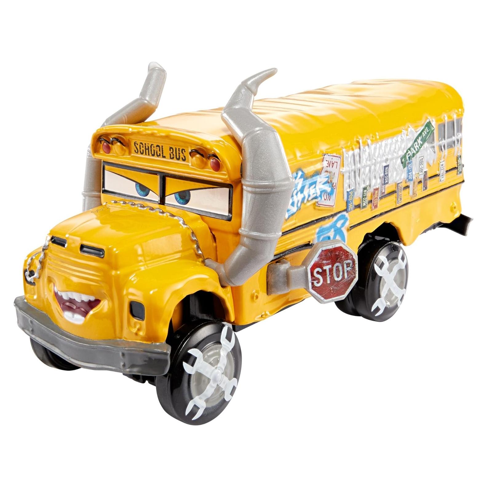 Vehículo Juguete Disney Cars Miss Fritter 1:55 Mattel