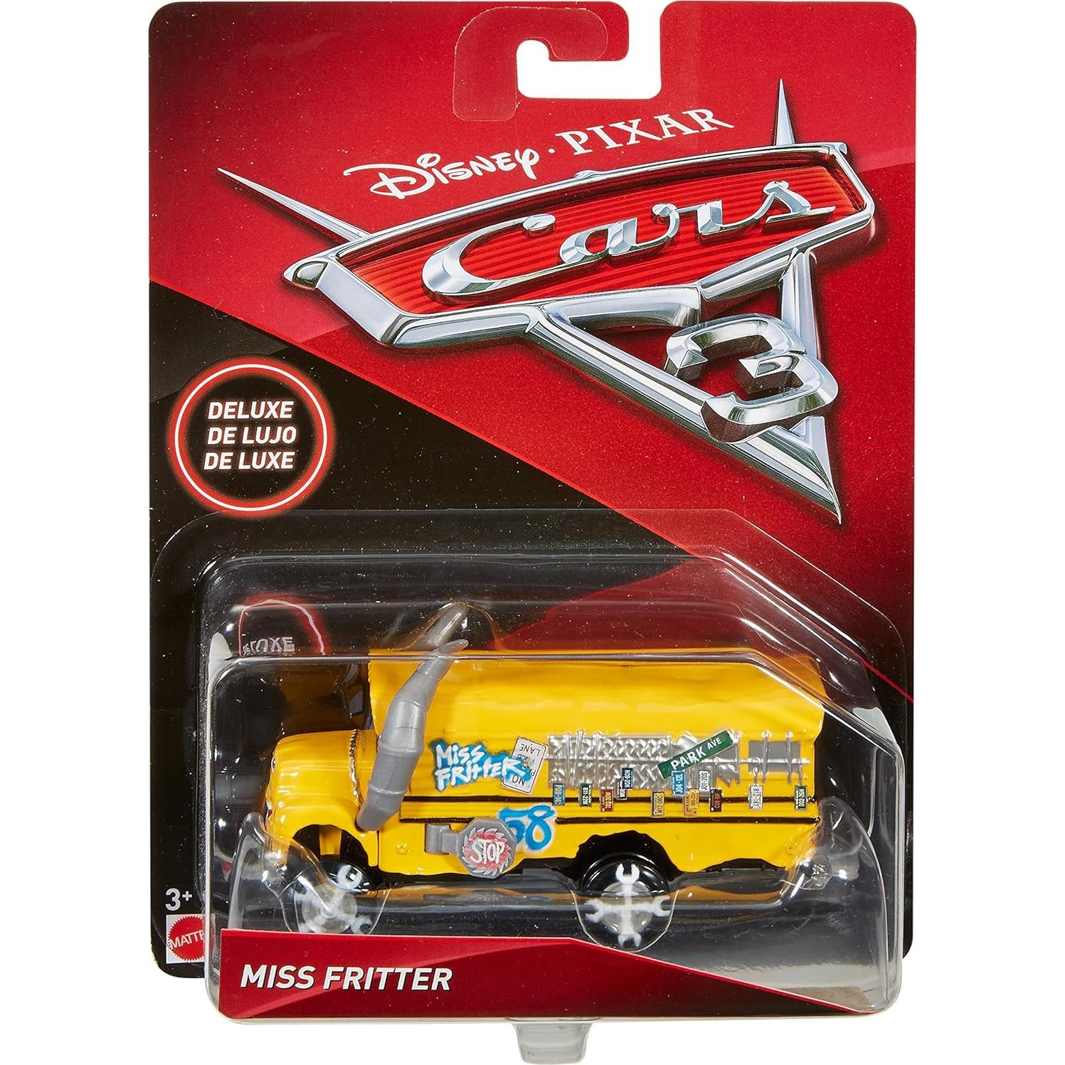 Vehículo Juguete Disney Cars Miss Fritter 1:55 Mattel