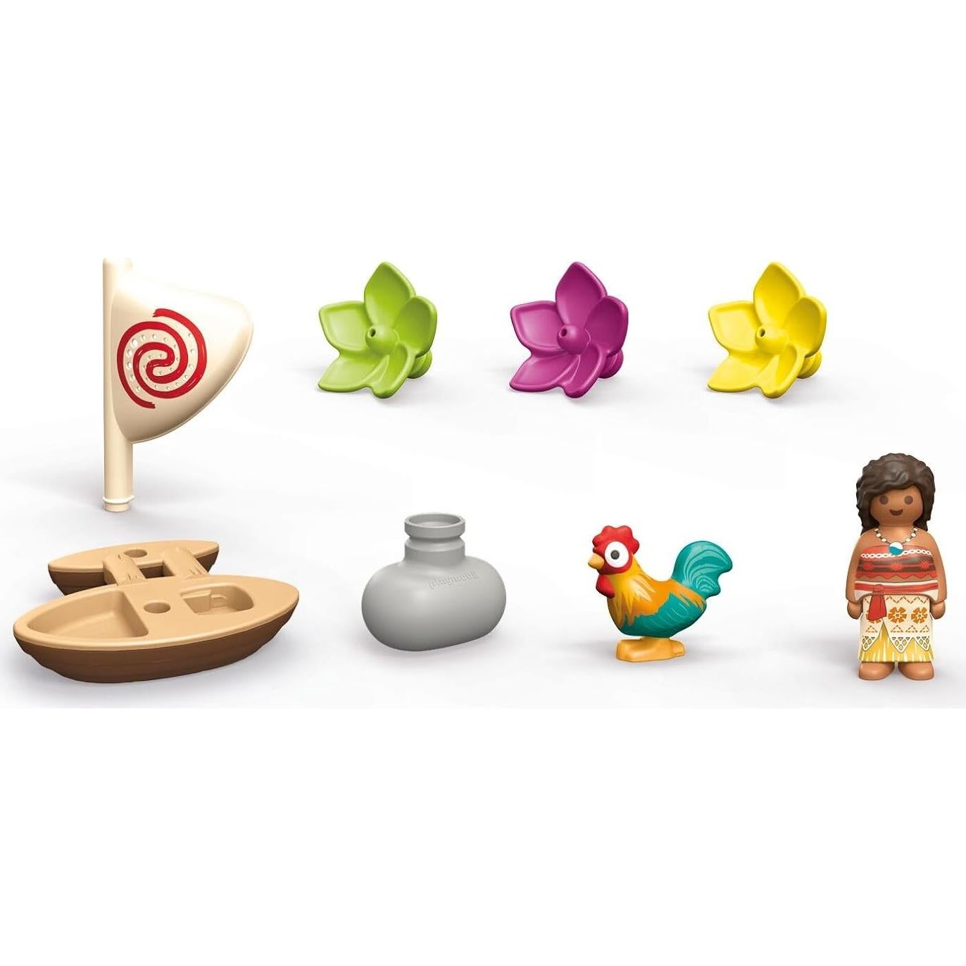 Barco de Moana Playmobil Junior - Juguete Acuático 8 Piezas