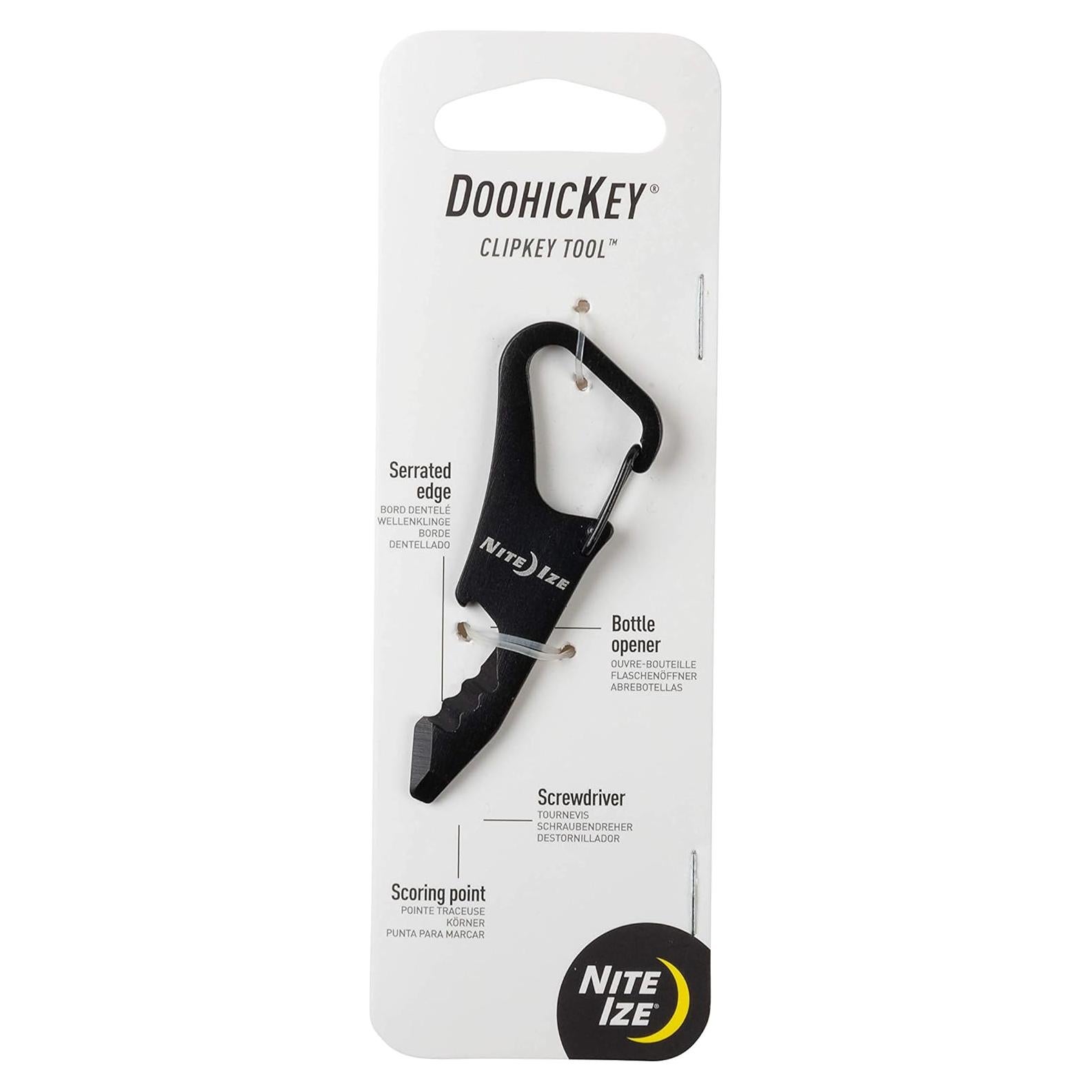 Herramienta Multiusos Nite Ize ClipKey - Negro, 6.99 cm