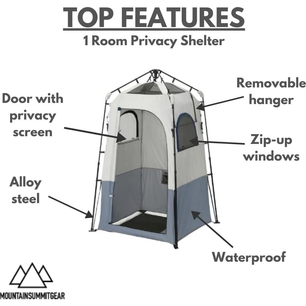 Refugio de Privacidad Rápido Caddis 2 Habitaciones Camping