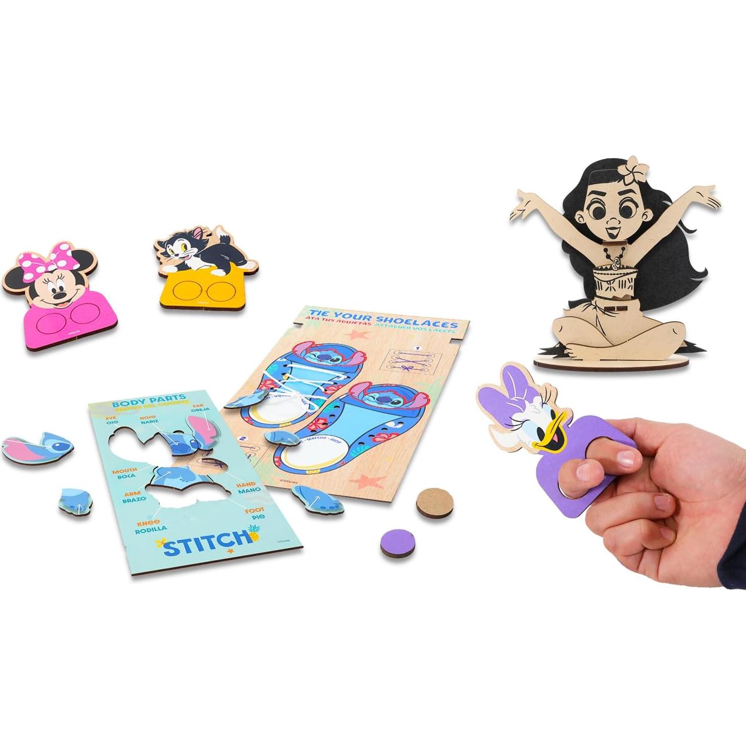 Rompecabezas de Madera Disney 4 Pack Educativos 3D