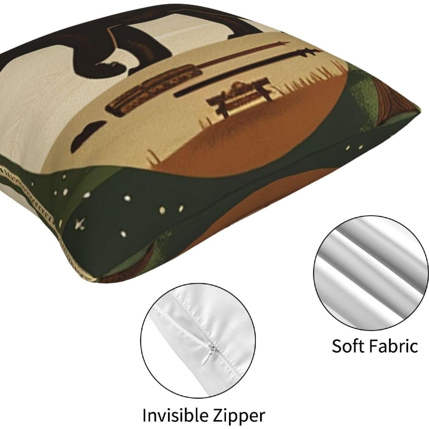 Conjunto de 4 Fundas de Cojín Aventura FELENIW 45x45 cm