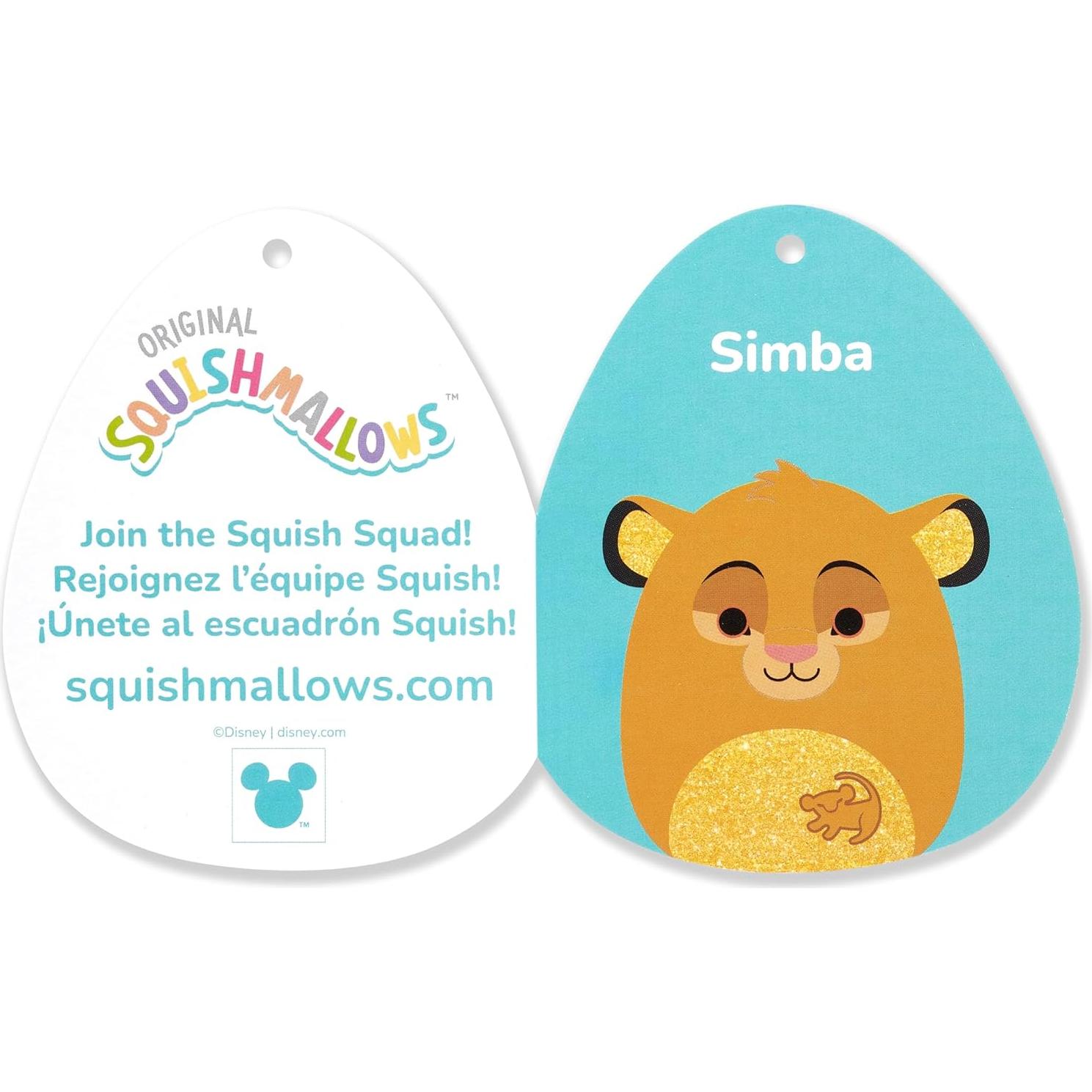 Peluche Simba Joven 35,56 cm Squishmallows Disney Oficial