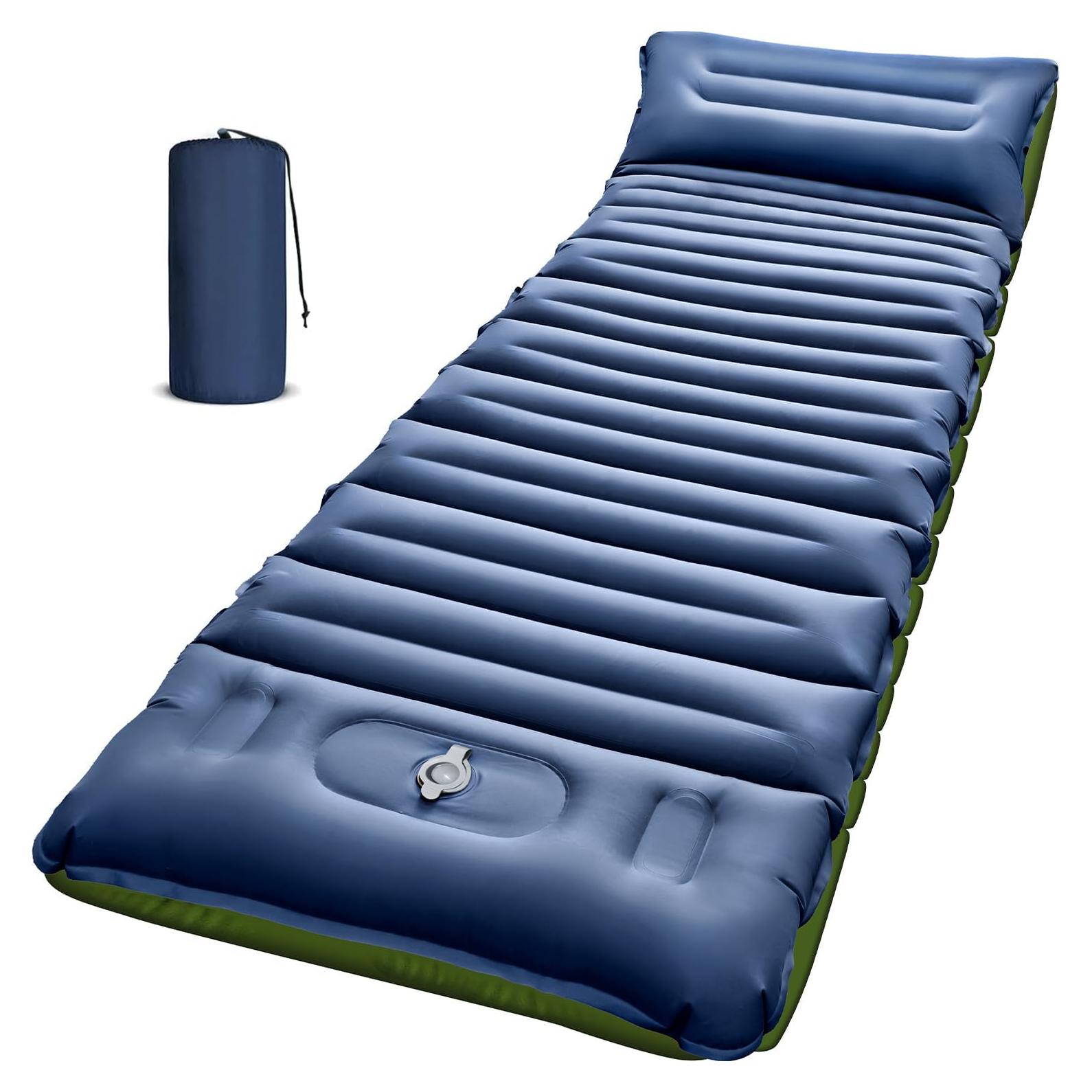 Colchoneta Inflable Myxslop XYM-003 5cm con Almohada Azul