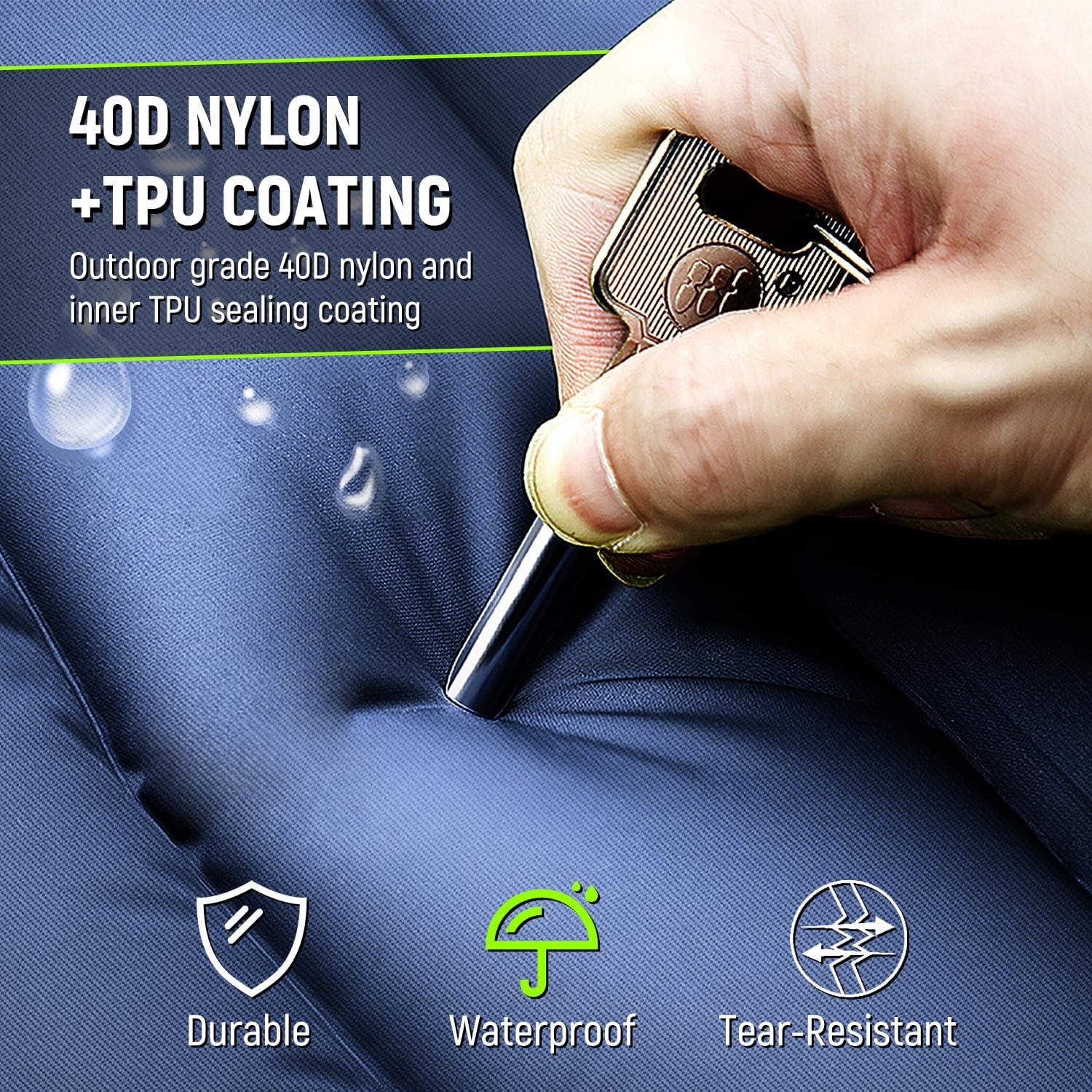 Colchoneta Inflable Myxslop XYM-003 5cm con Almohada Azul