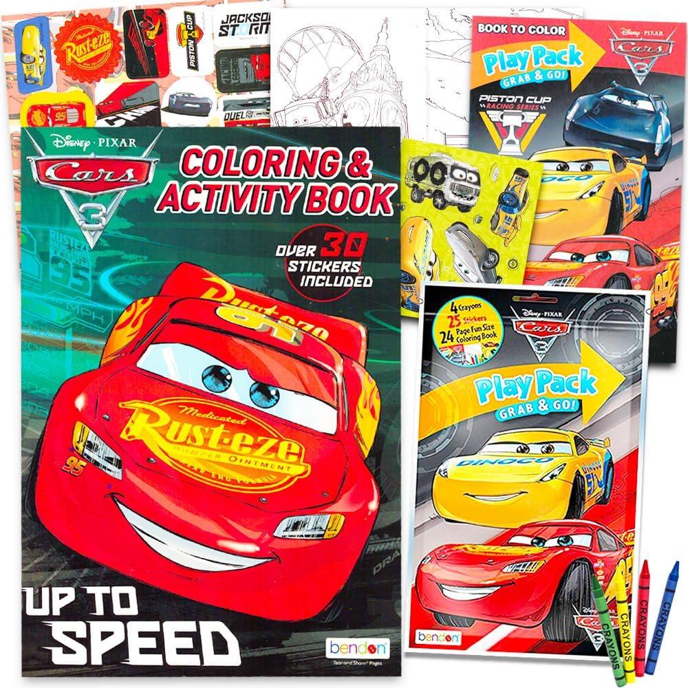 Conjunto de Libros para Colorear Disney Cars Rayo McQueen