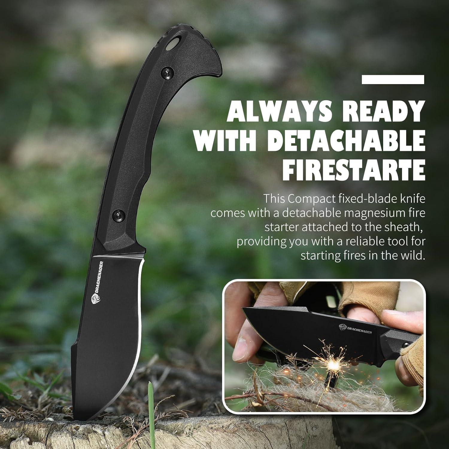Cuchillo de Supervivencia EDC Drachenaider L-Y con Encendedor