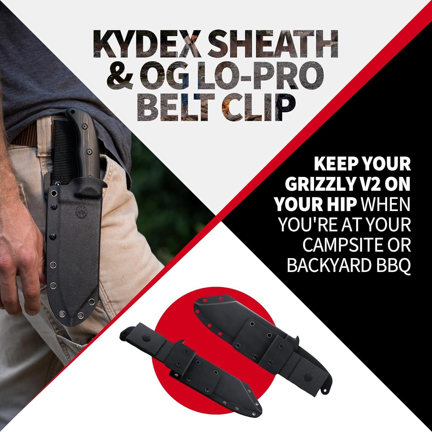 Cuchillo de Chef Grizzly V2 Off-Grid 15.5 cm Acero Sandvik