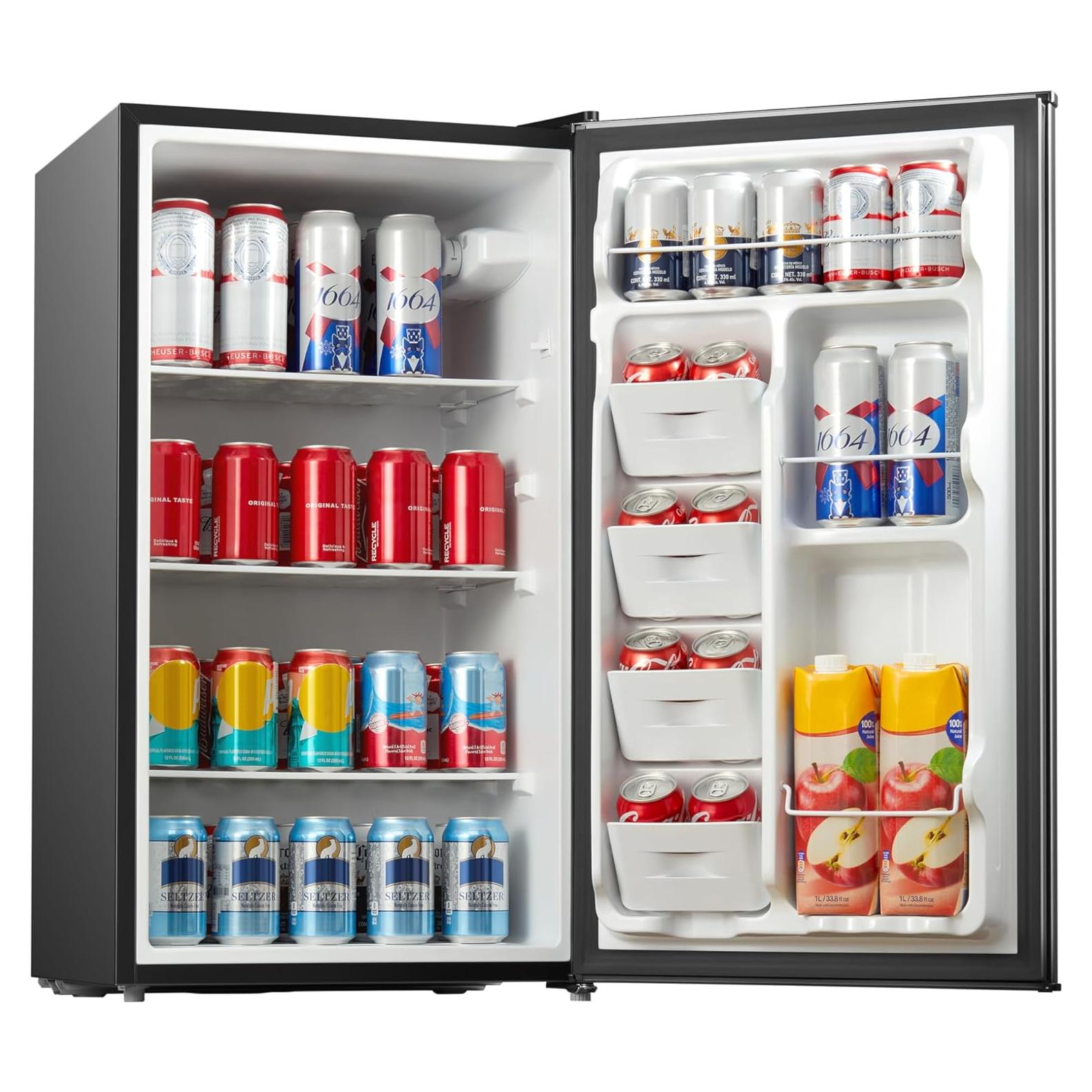 Midea MERM33S1ABB 3.3 Cubic Feet Compact Refrigerator, Black