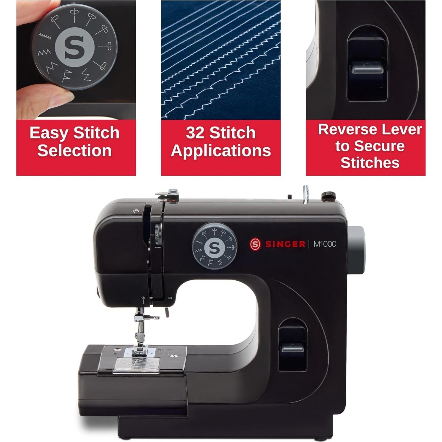 Máquina de Remendar SINGER M1000 | Compacta y Ligera 2.5kg
