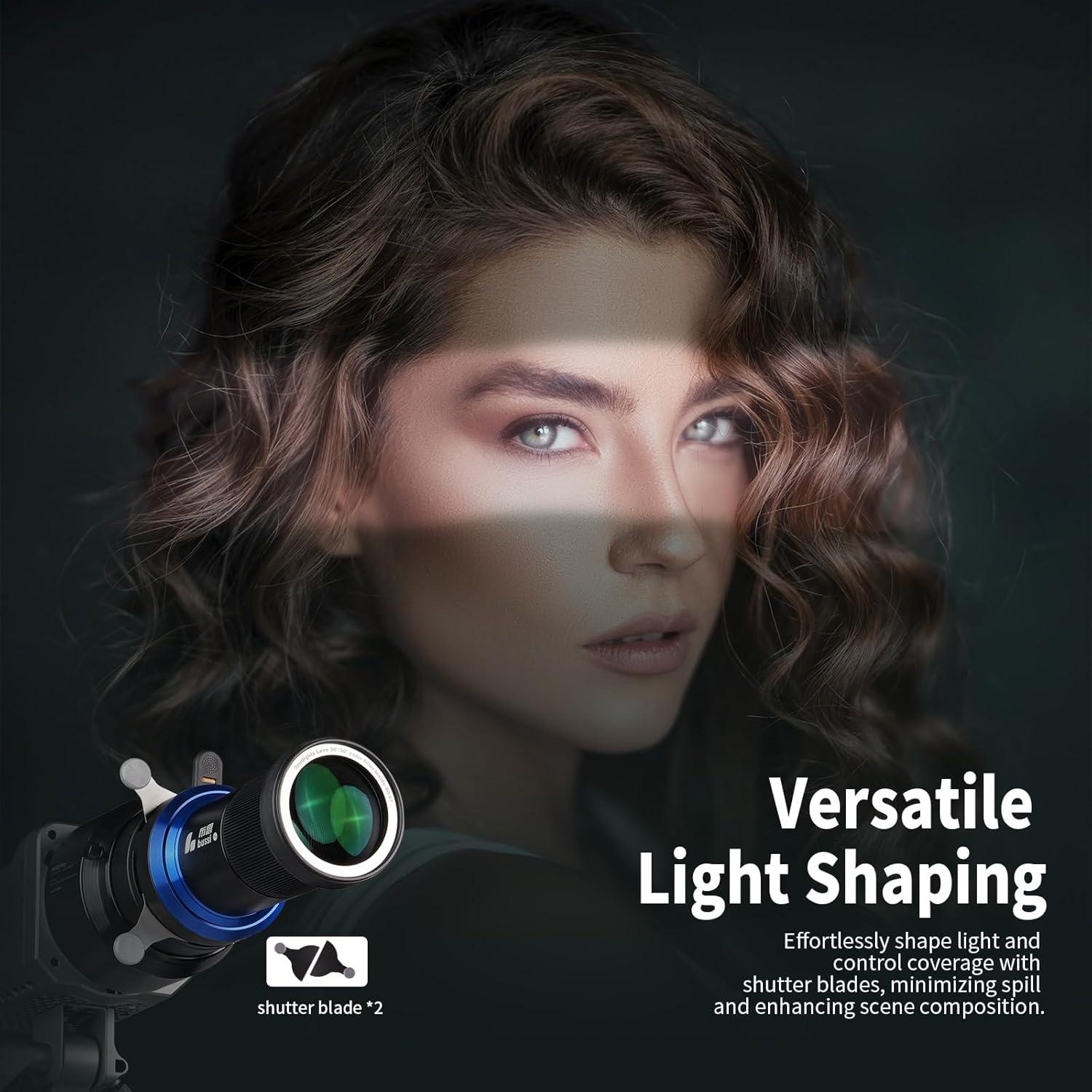 Snoot Óptico Bussi MG06 Pro con Montura Bowens Extendida