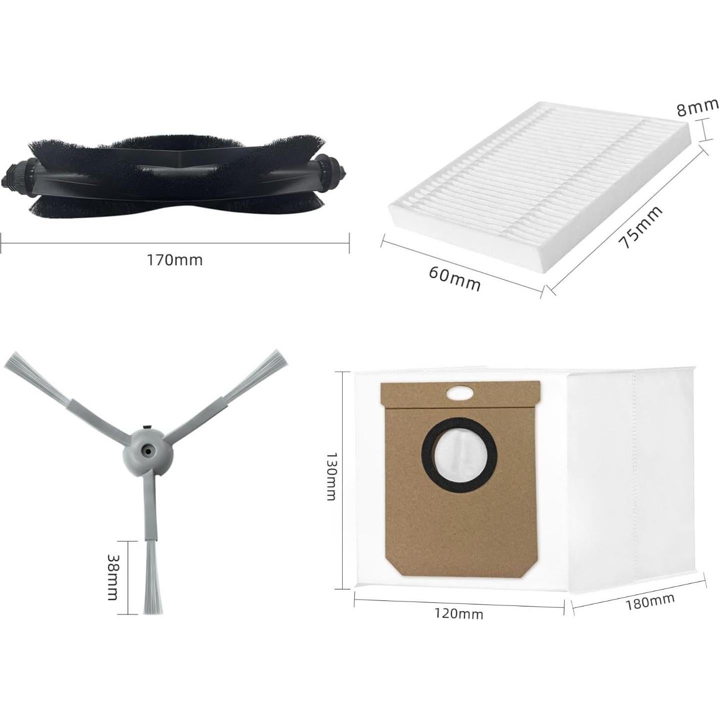 Kit de Reemplazo para Aspiradora Robot eufy L60 L50 - 18 Piezas