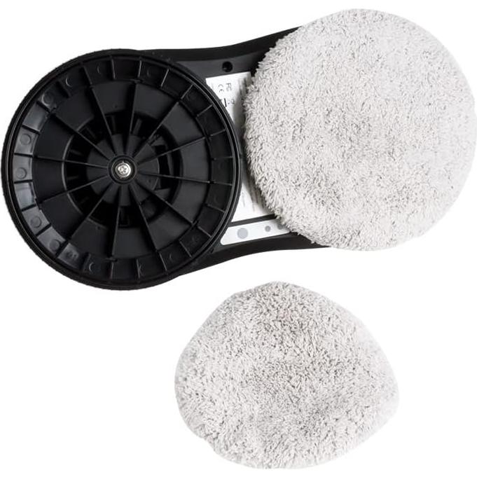 Replacement Pads for Window Cleaning Robot,Cleaning Pad for Window Cleaner Robot Washable Sweeping Fiber Material and Reusable Microfiber Cloth 12pcs (Round)