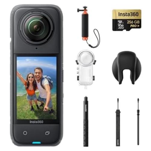 Cámara de acción 360 Insta360 X4 Bundle 8K a prueba de agua