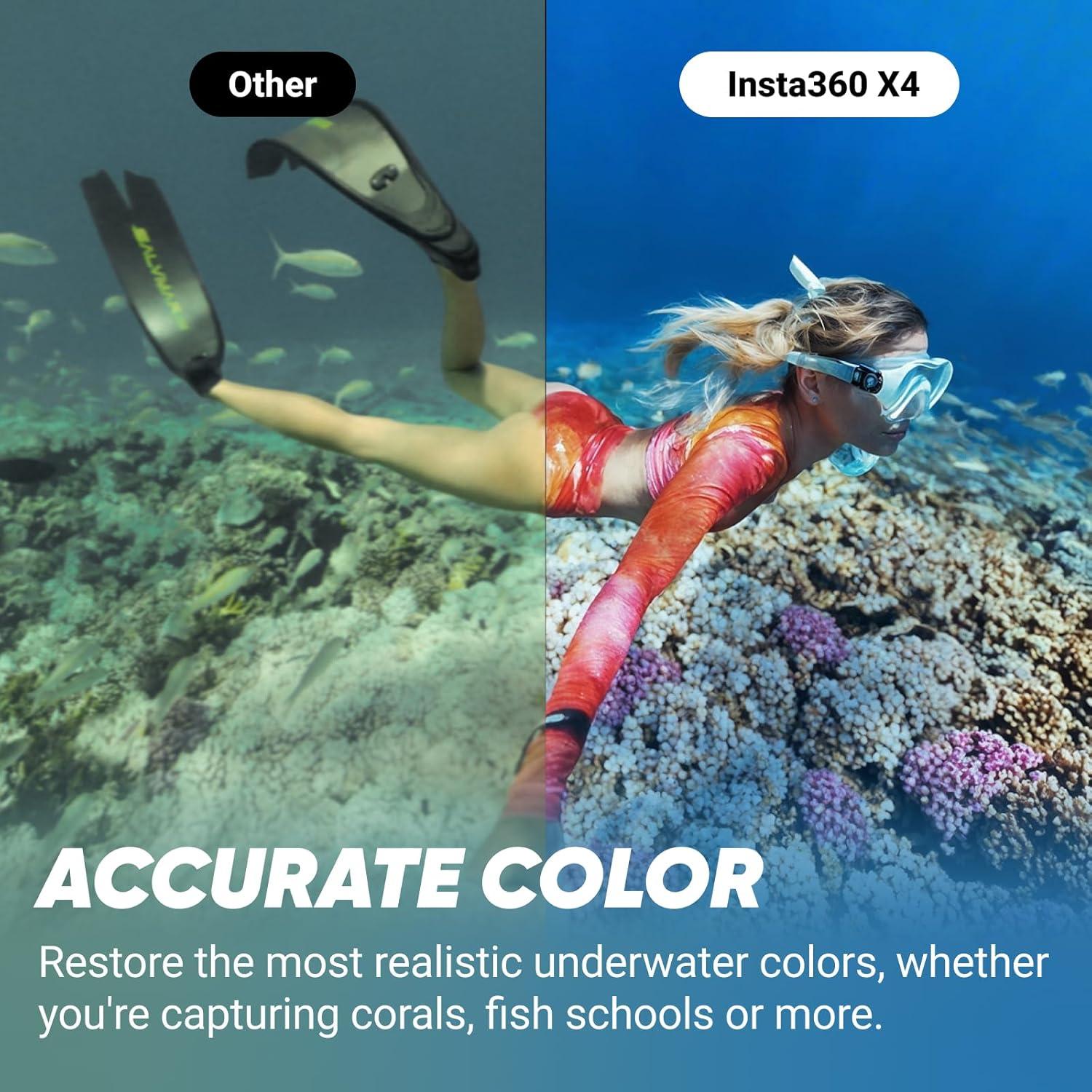 Cámara de acción 360 Insta360 X4 Bundle 8K a prueba de agua