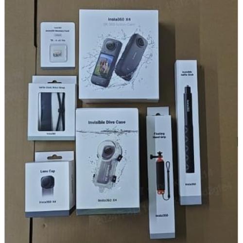 Cámara de acción 360 Insta360 X4 Bundle 8K a prueba de agua