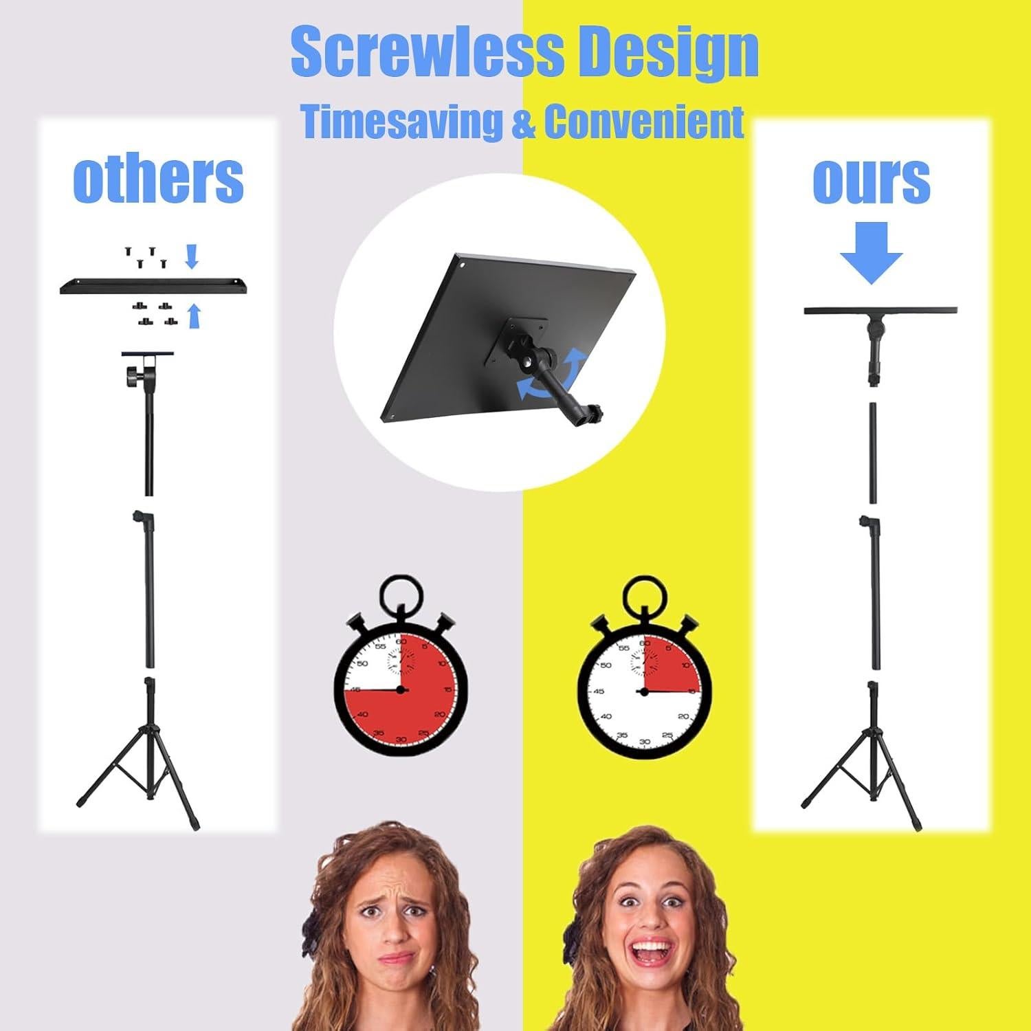 Soporte de trípode ajustable Kereal para proyector y laptop