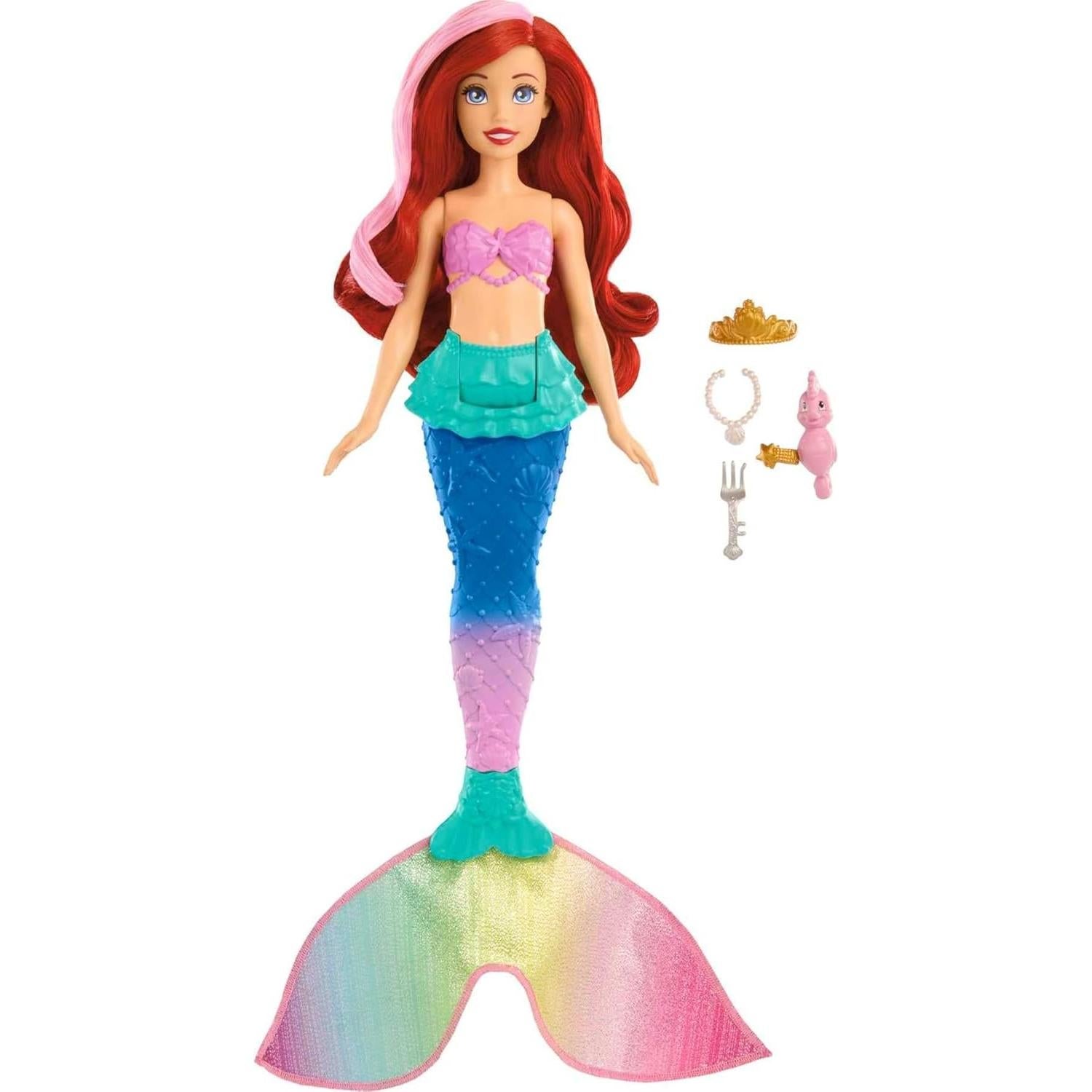 Muñeca Sirena Ariel Disney Mattel con Cambio de Color 25 cm