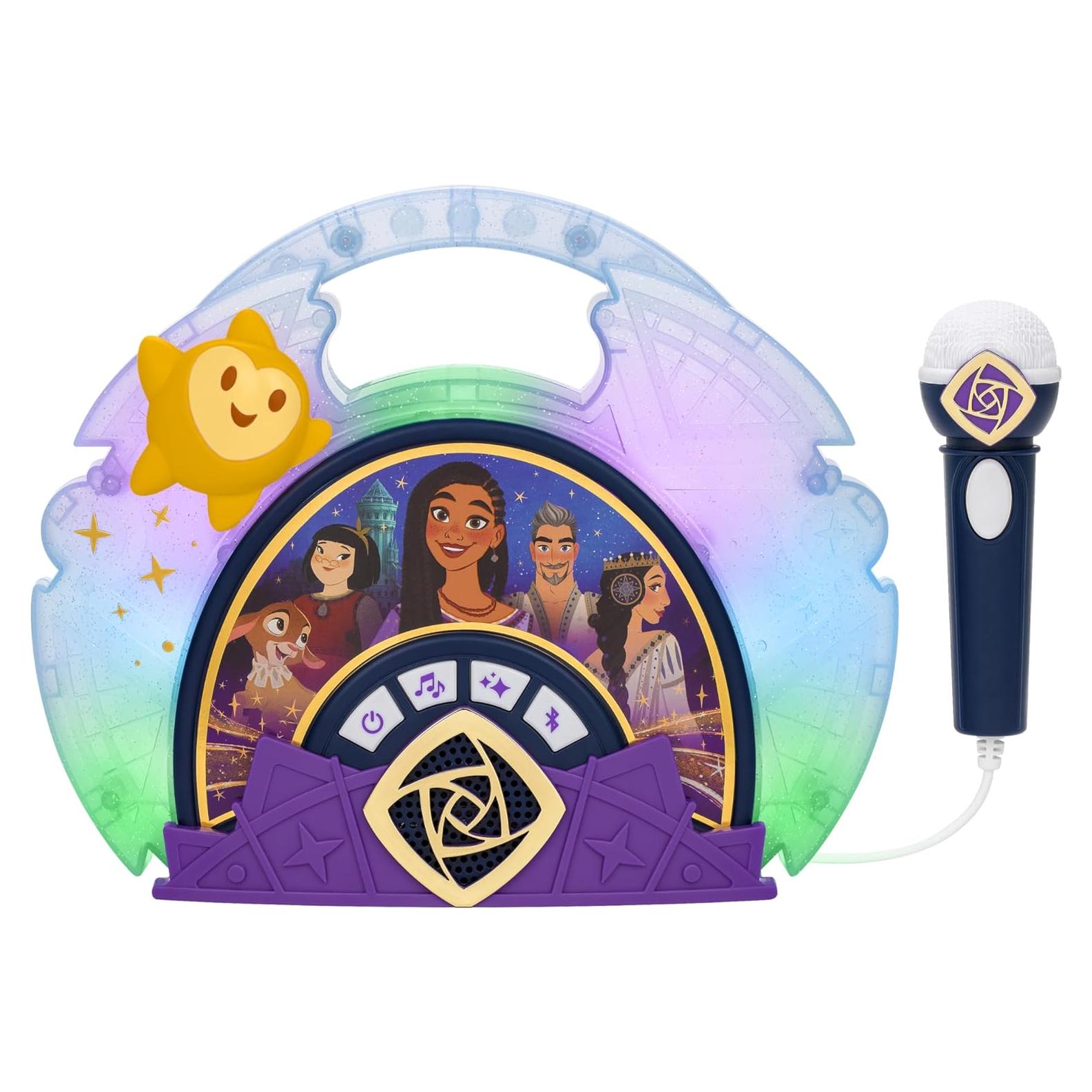 Micrófono de Karaoke eKids Disney Wish con Altavoz Bluetooth