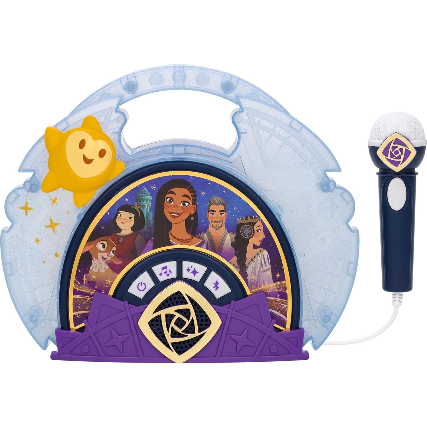 Micrófono de Karaoke eKids Disney Wish con Altavoz Bluetooth