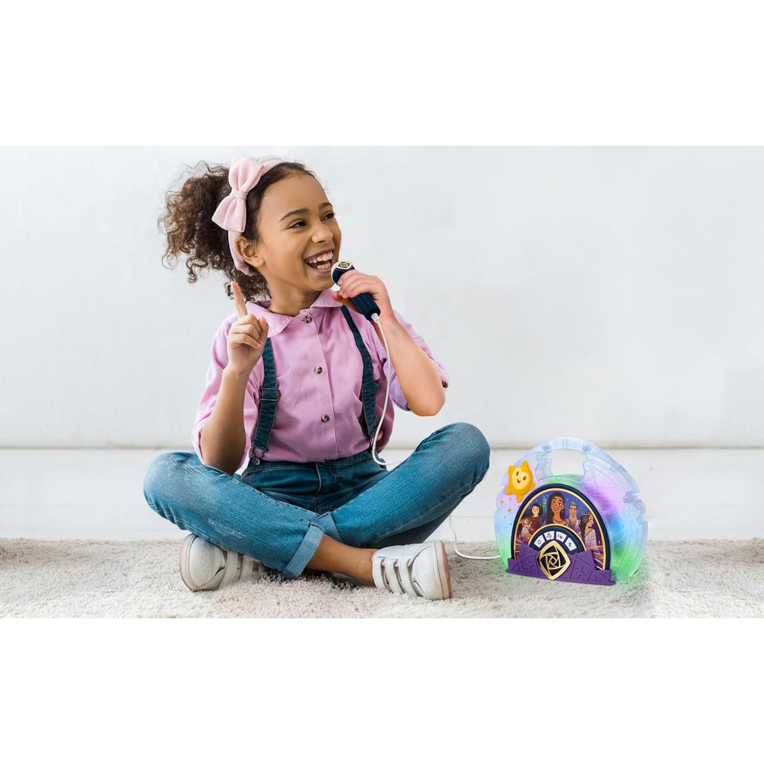 Micrófono de Karaoke eKids Disney Wish con Altavoz Bluetooth