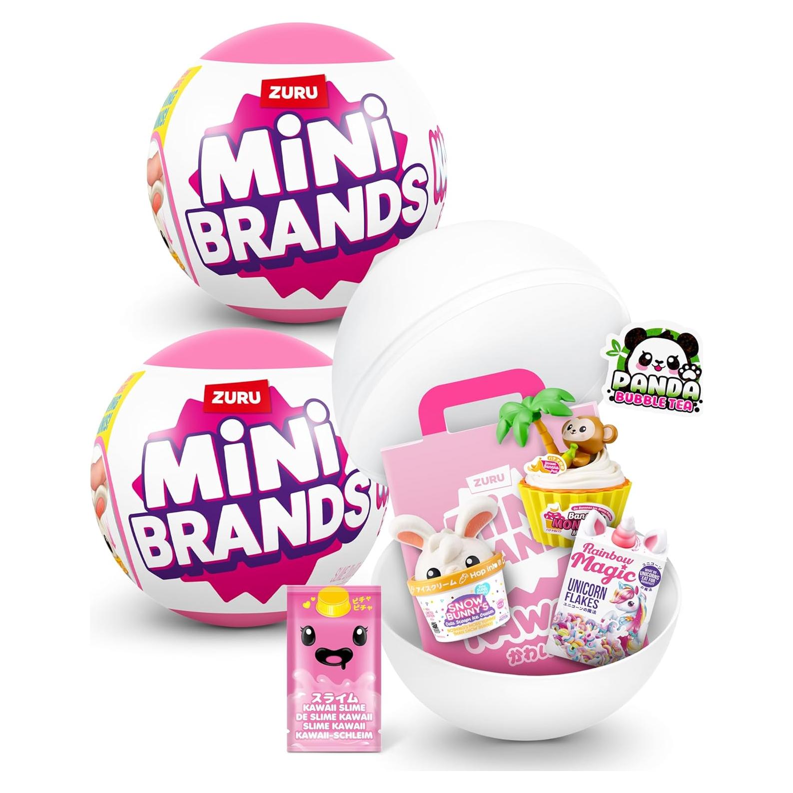 Kawaii Capsule by ZURU, Surprise Kawaii collectable minis, Blind Packaging, Japanese Themed collectables (2 Pack)