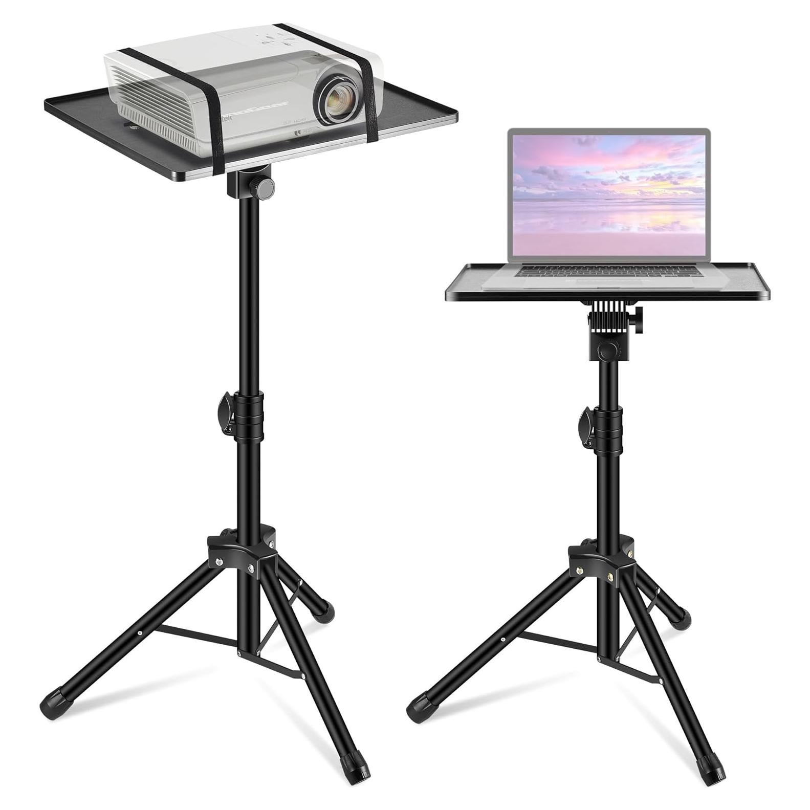 InnoGear Projector Stand Tripod, 21" to 38" Height Adjustable Portable Laptop Tripod Stand Music Stand Projector Tripod for Outdoor Office Home Stage Studio Podium Computer DJ Racks