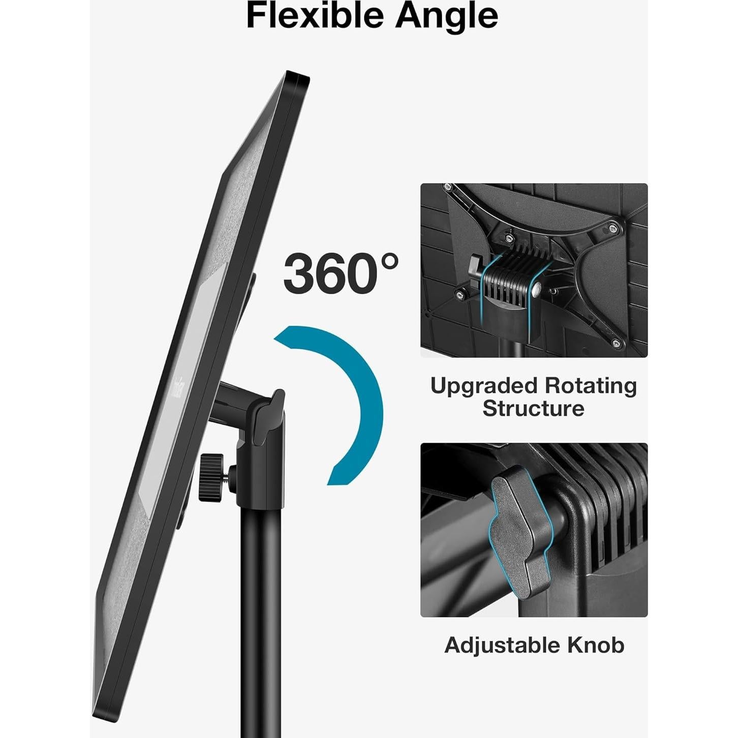 InnoGear Projector Stand Tripod, 21" to 38" Height Adjustable Portable Laptop Tripod Stand Music Stand Projector Tripod for Outdoor Office Home Stage Studio Podium Computer DJ Racks