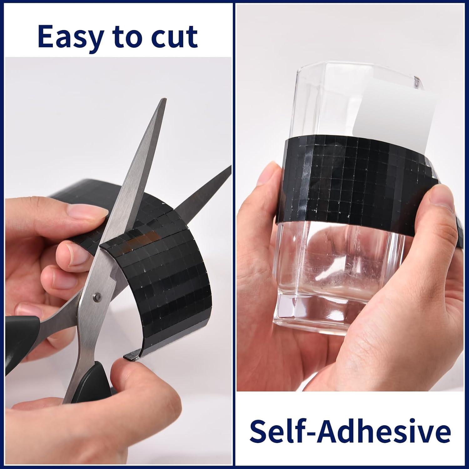 Azulejos de Espejo Autoadhesivos Art3dwallpanels 6 Piezas Negro